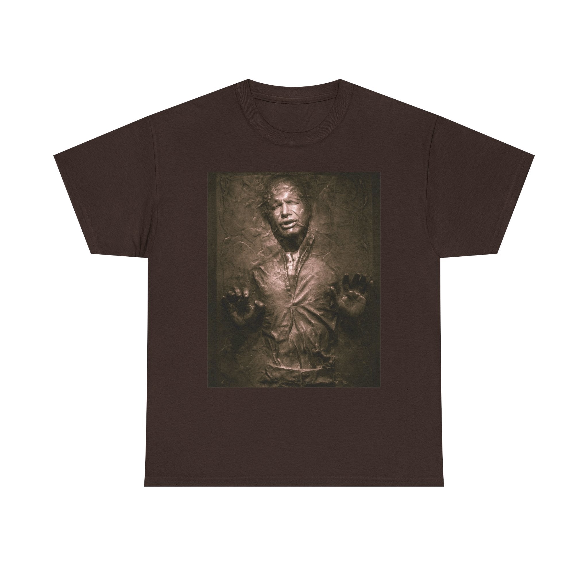 Han Solo Frozen in Carbonite Fanart Tee, Star Wars Graphic Shirt, Sci-Fi Movie T-shirt, Geeky Apparel Gift, Unisex Graphic Tee, Galaxy Far