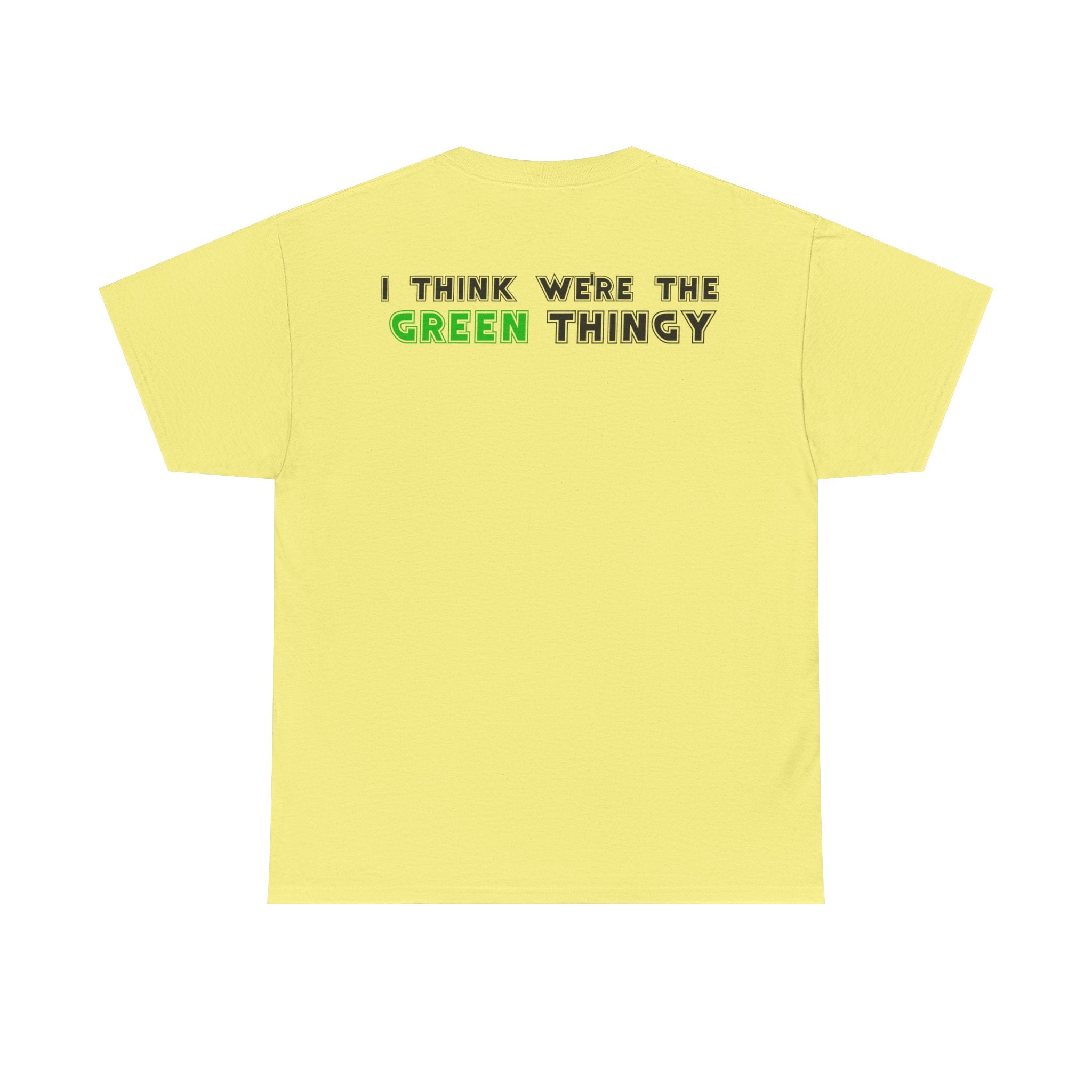 Red Thingy moving towards the Green thingy Funny Unisex Heavy Cotton Tee