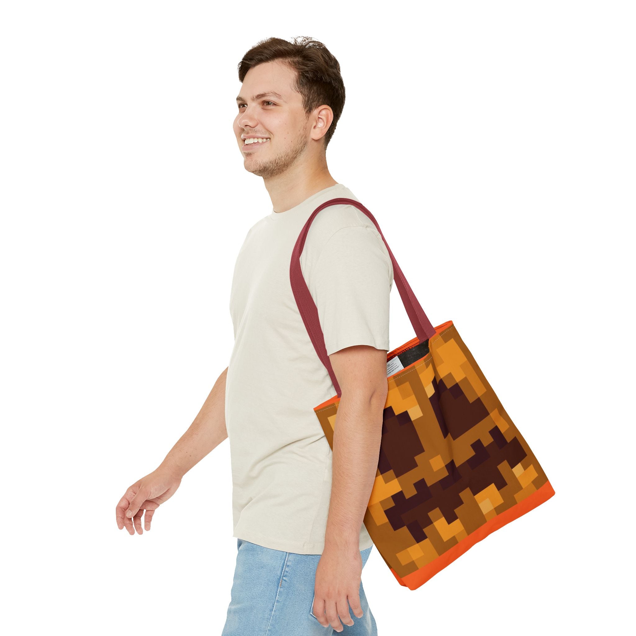 Minecraft Jack O Lantern inspired pumpkin Tote Bag (AOP) Perfect for  Halloween