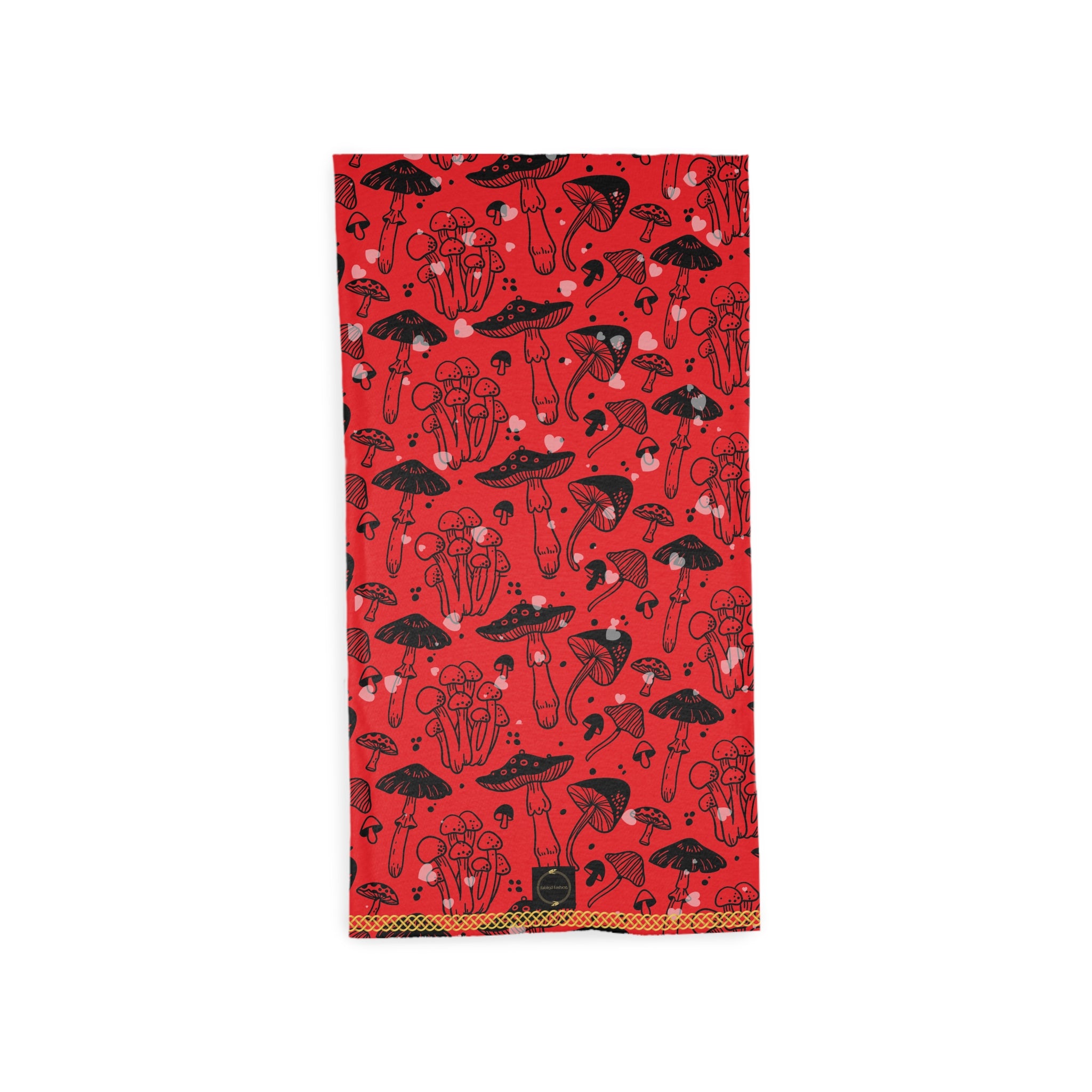 Fabled Fashion Mushrooms and Toadstool Print Tube Scarf
