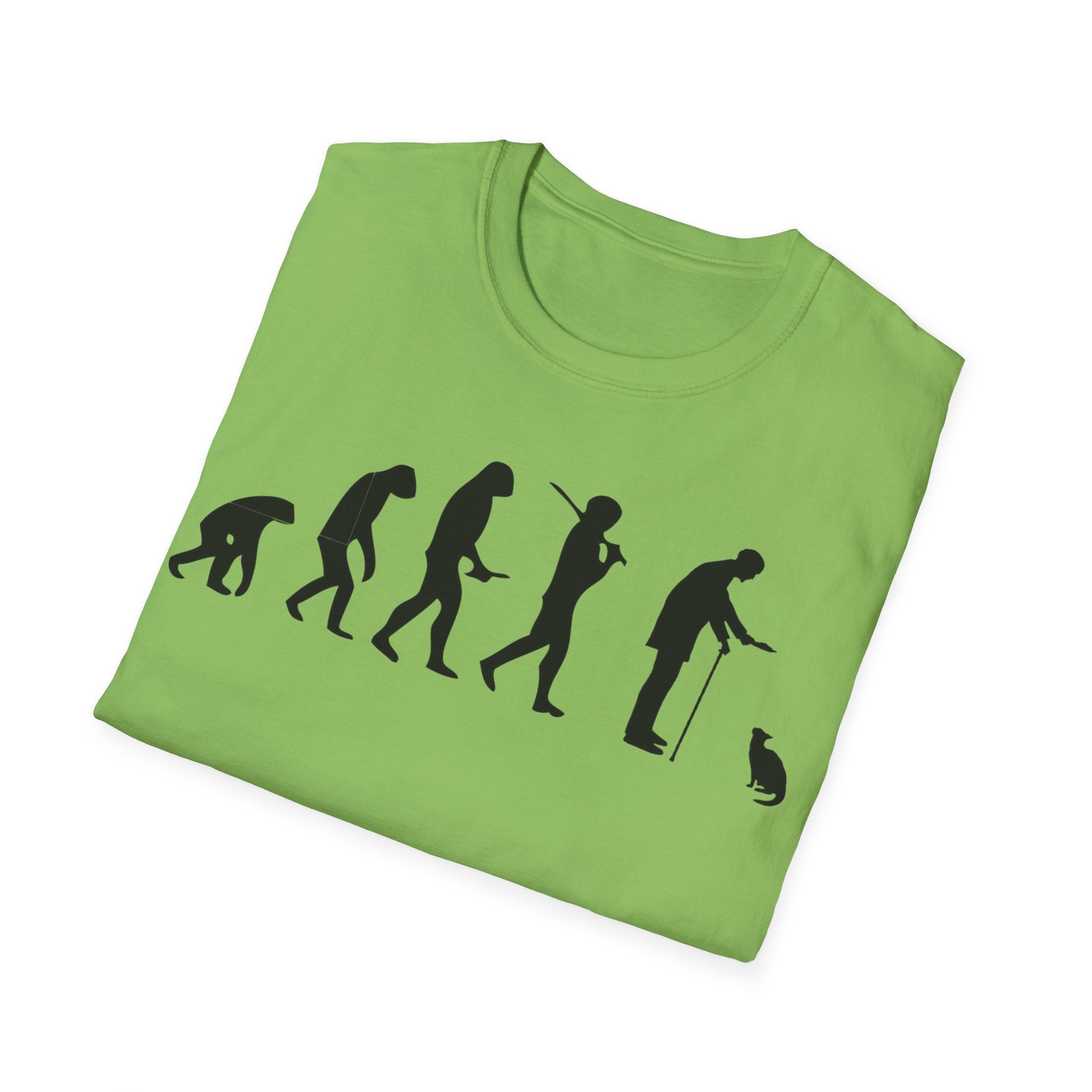 Cat Lover evolution Unisex Softstyle T-Shirt