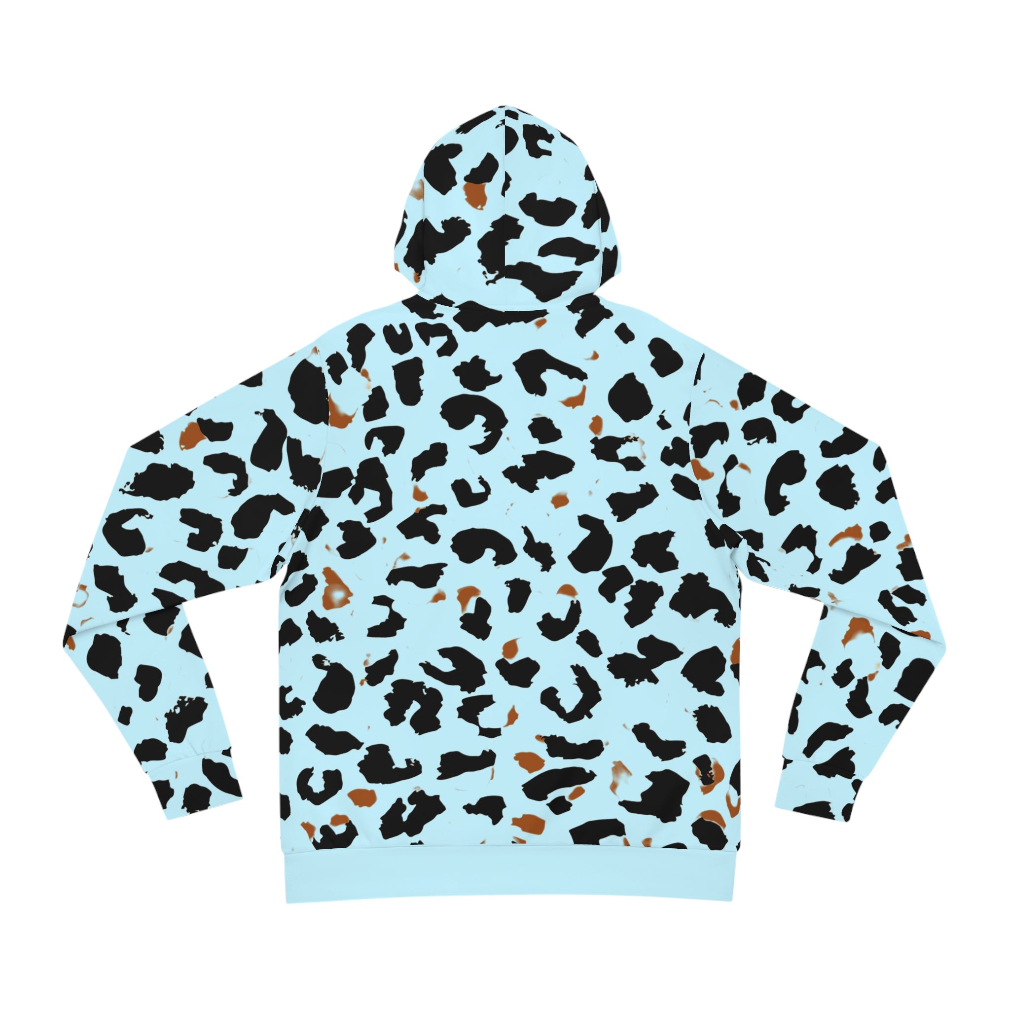 Fabled Fashion Blue Leopardskin Unisex Hoodie (AOP)