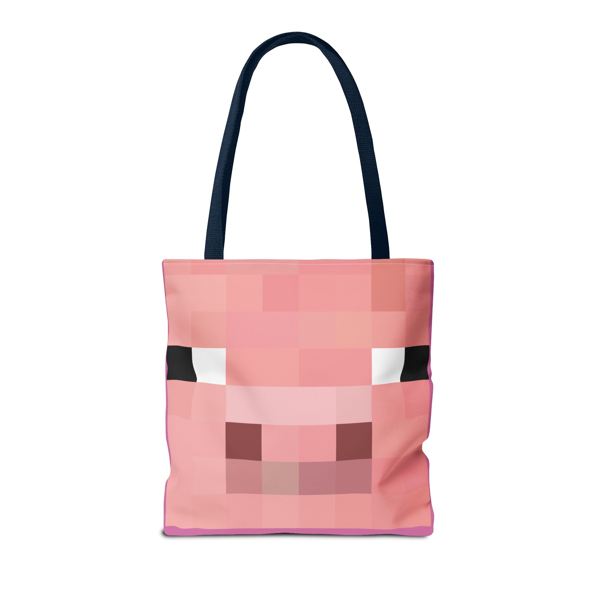Minecraft inspired Pig Tote Bag (AOP) Perfect for  Halloween