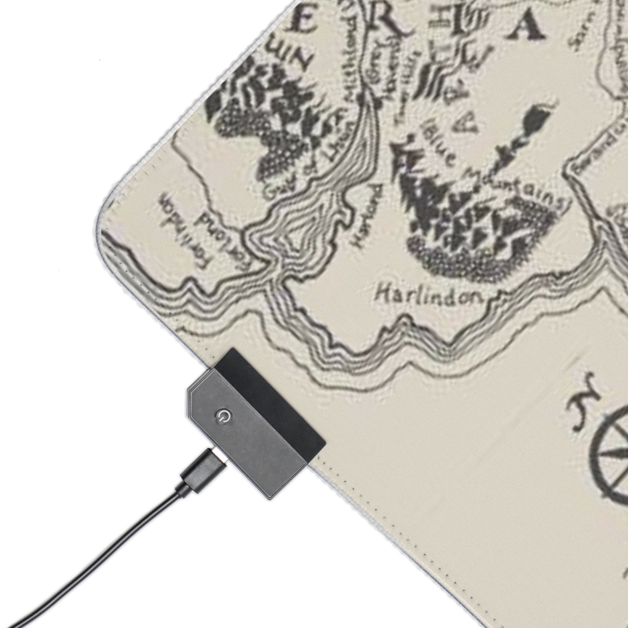 Lord of the rings inspired Middle Earth LED Gaming Mouse Pad