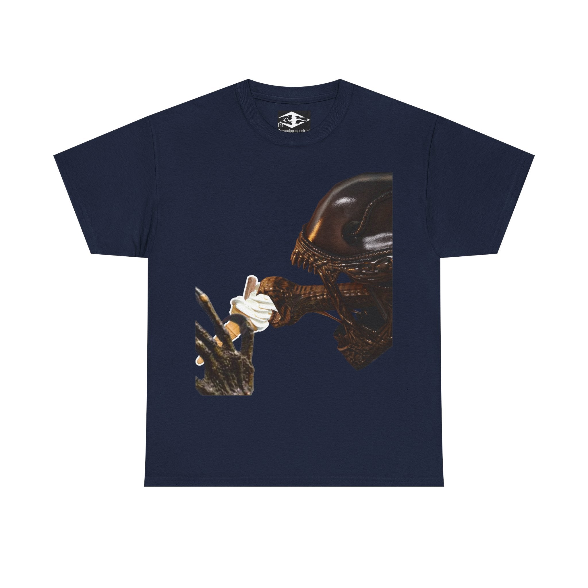 Alien ice cream Unisex Funny Heavy Cotton Tee