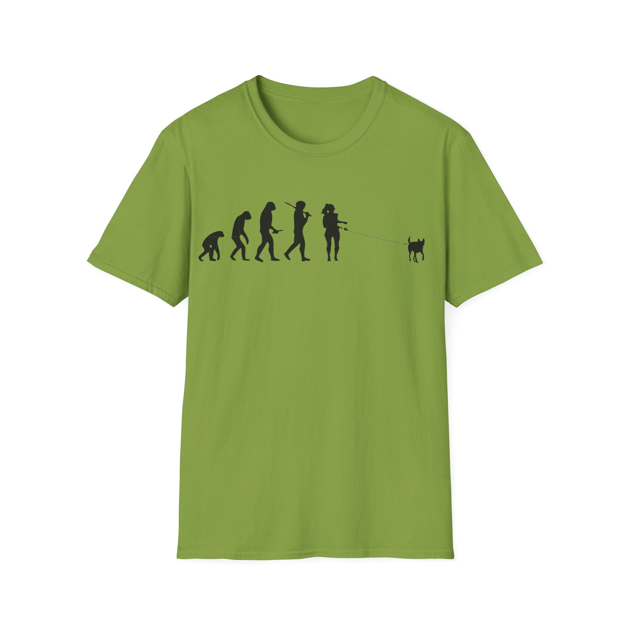 Dog walker evolution Unisex Softstyle T-Shirt