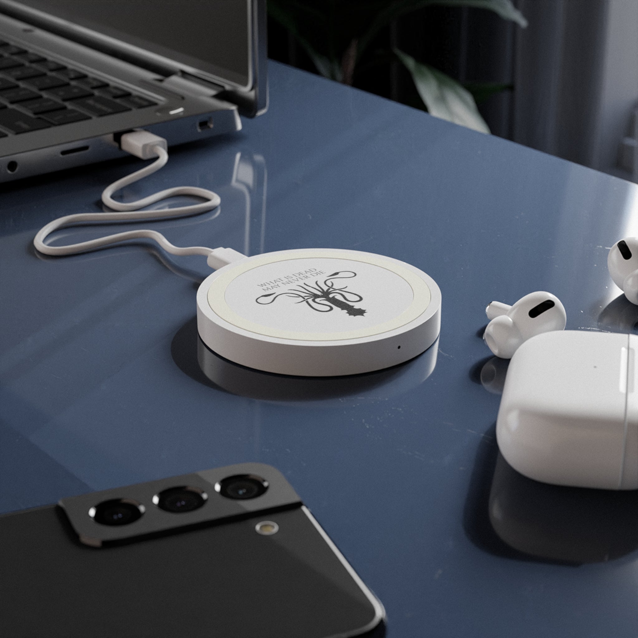 Game of Thrones inspired House Greyjoy 'What is dead may never die' Quake Wireless Charging Pad
