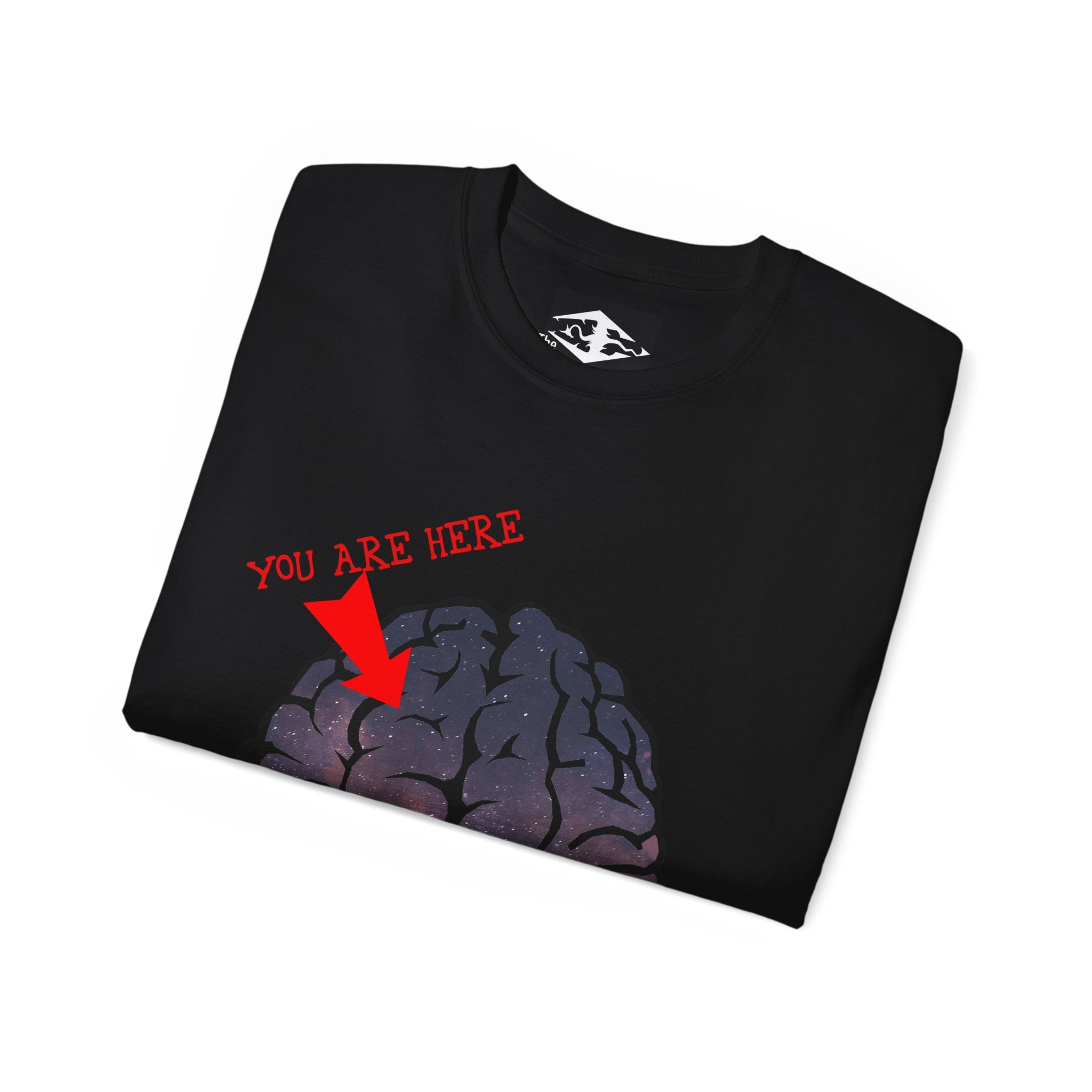 Universal consciousness 'You are here' Unisex Ultra Cotton Tee
