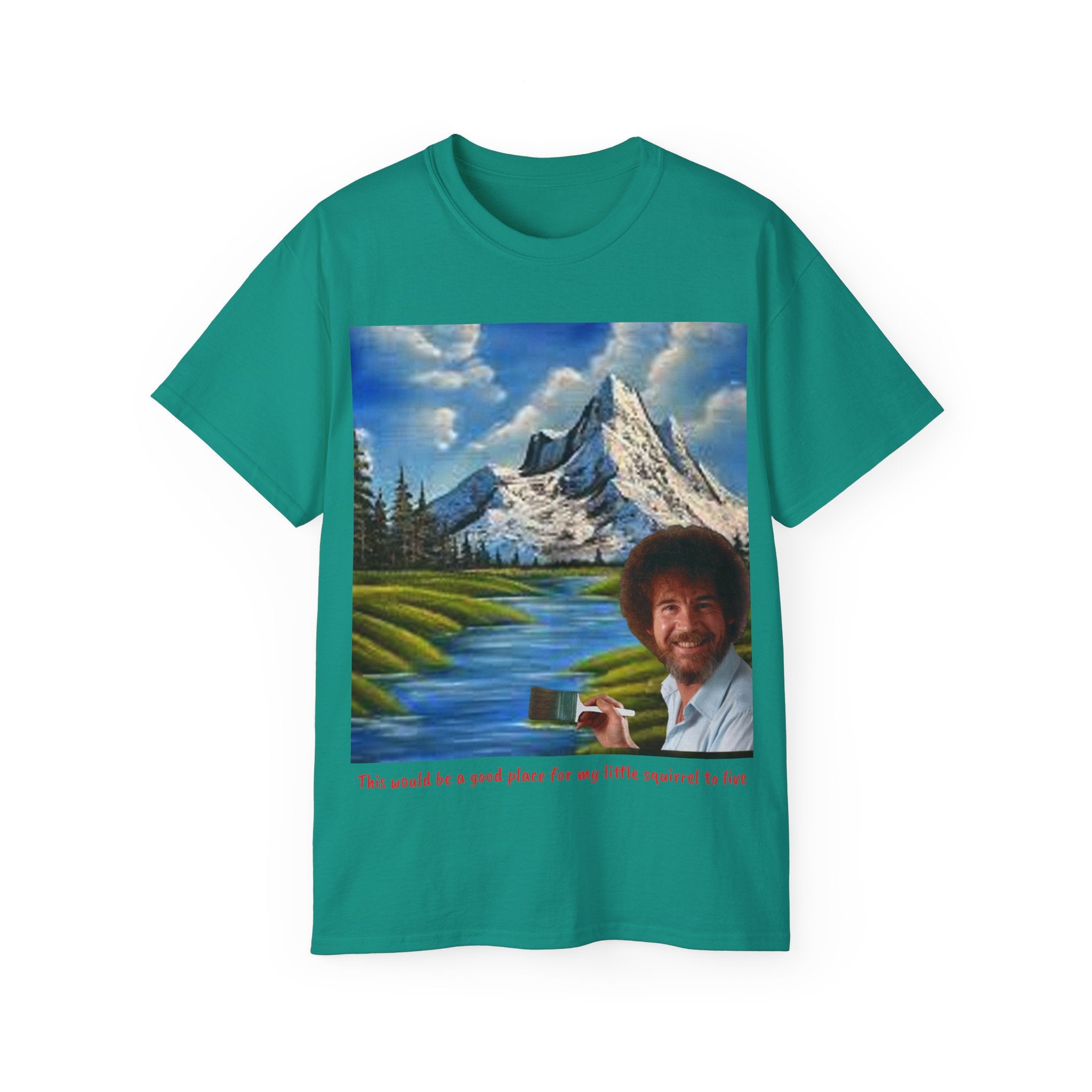 Bob Ross inspired 'little squirrel' Unisex Ultra Cotton Tee