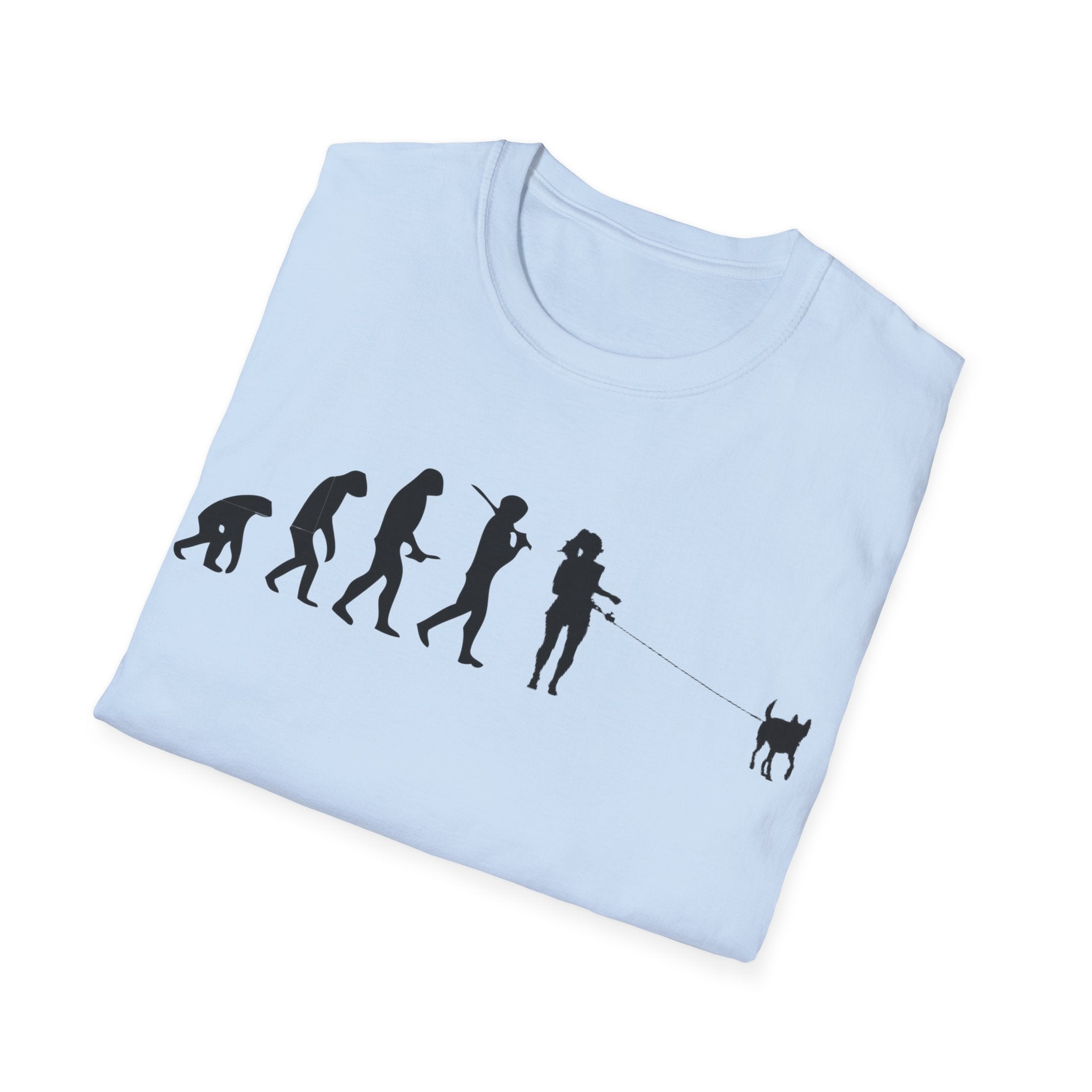 Dog walker evolution Unisex Softstyle T-Shirt