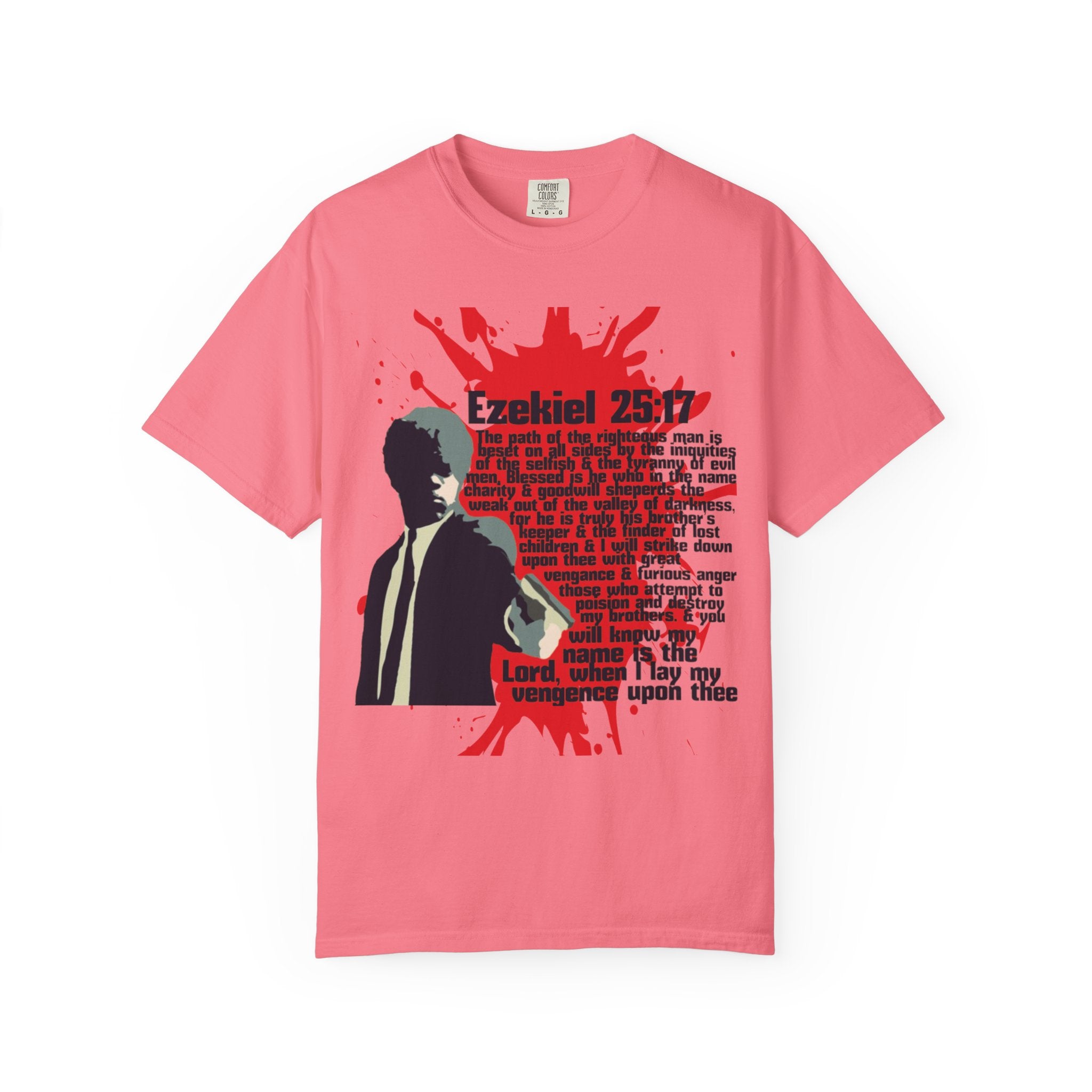 Pulp Fiction inspired Ezekiel 25:17 Unisex Garment-Dyed T-shirt