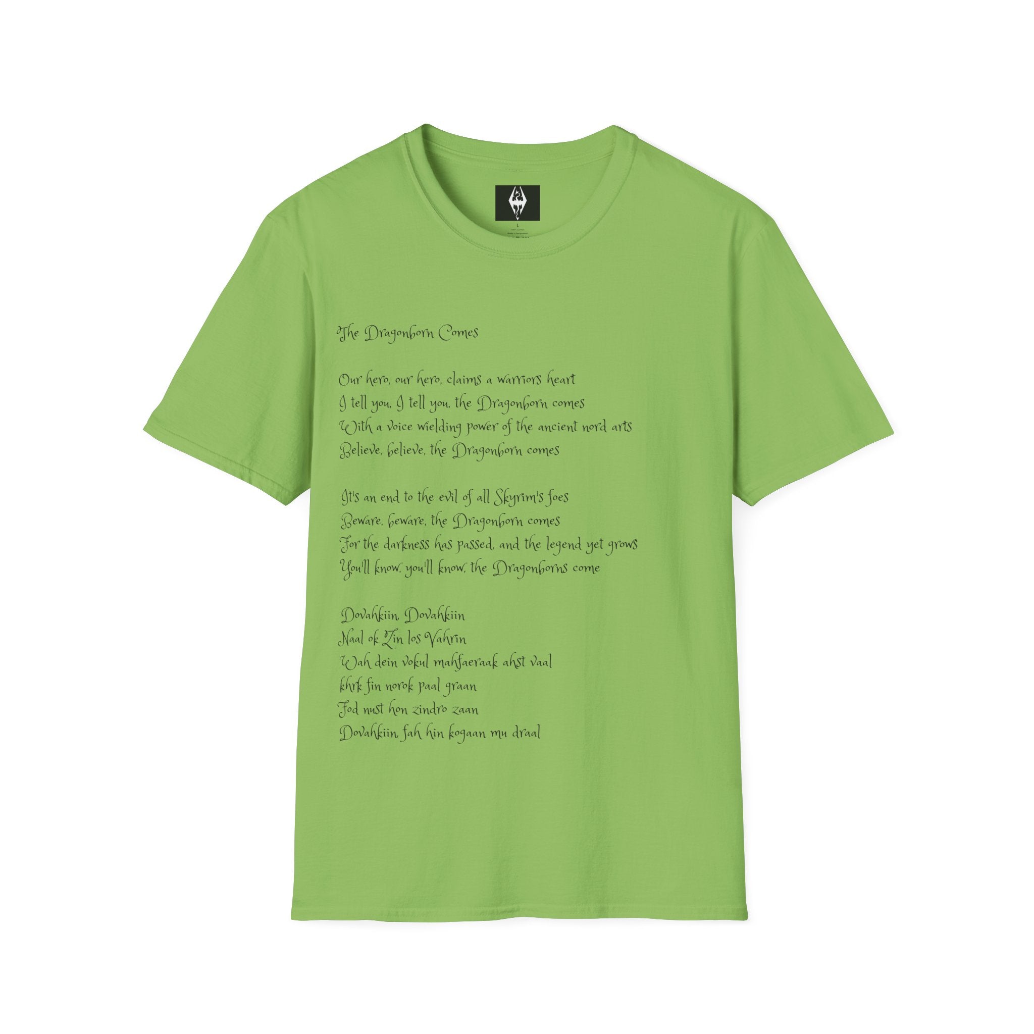 'The Dragonborn comes' Unisex Softstyle T-Shirt