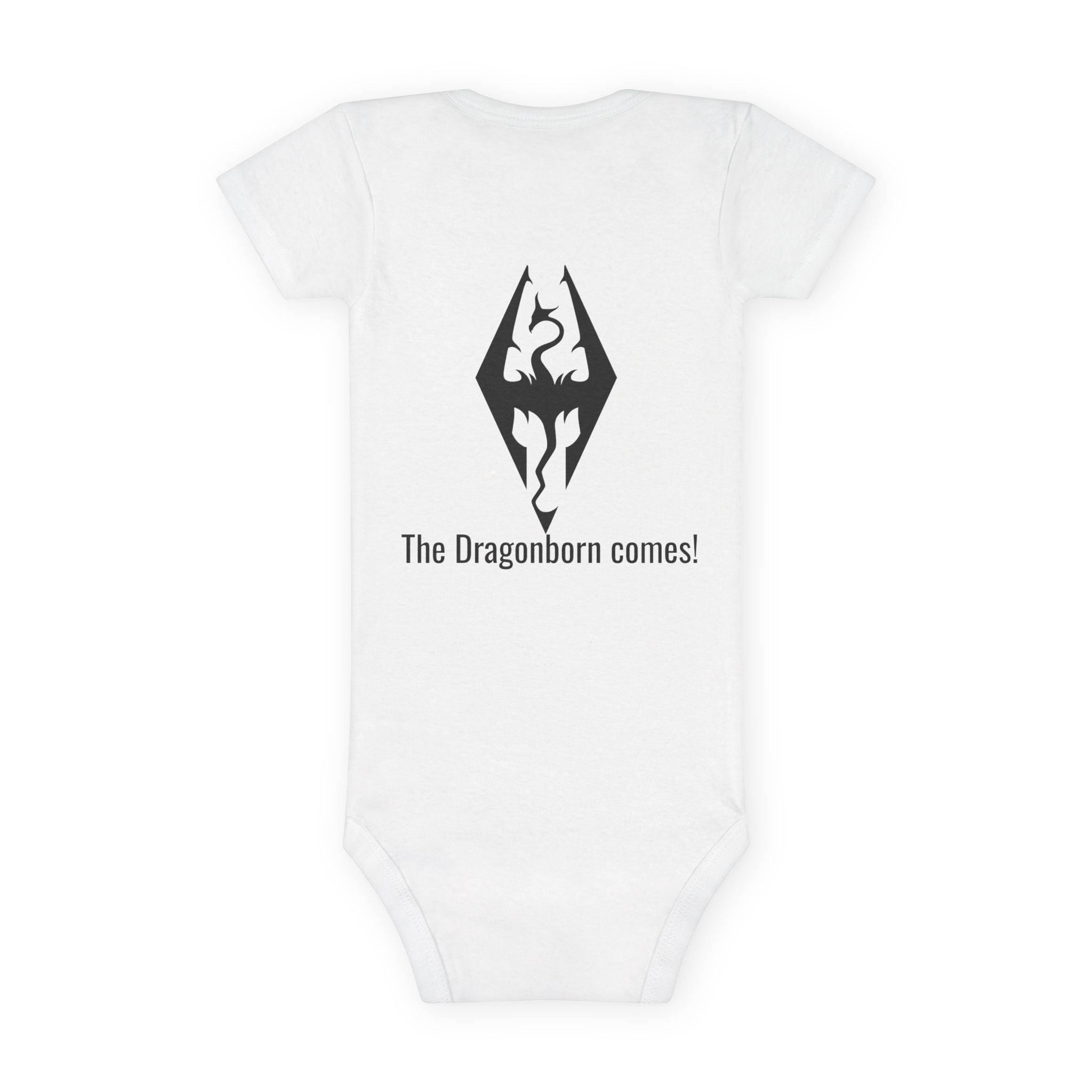 Dragonborn 'FUS RO DAH!'  Onesie® Organic Baby Bodysuit