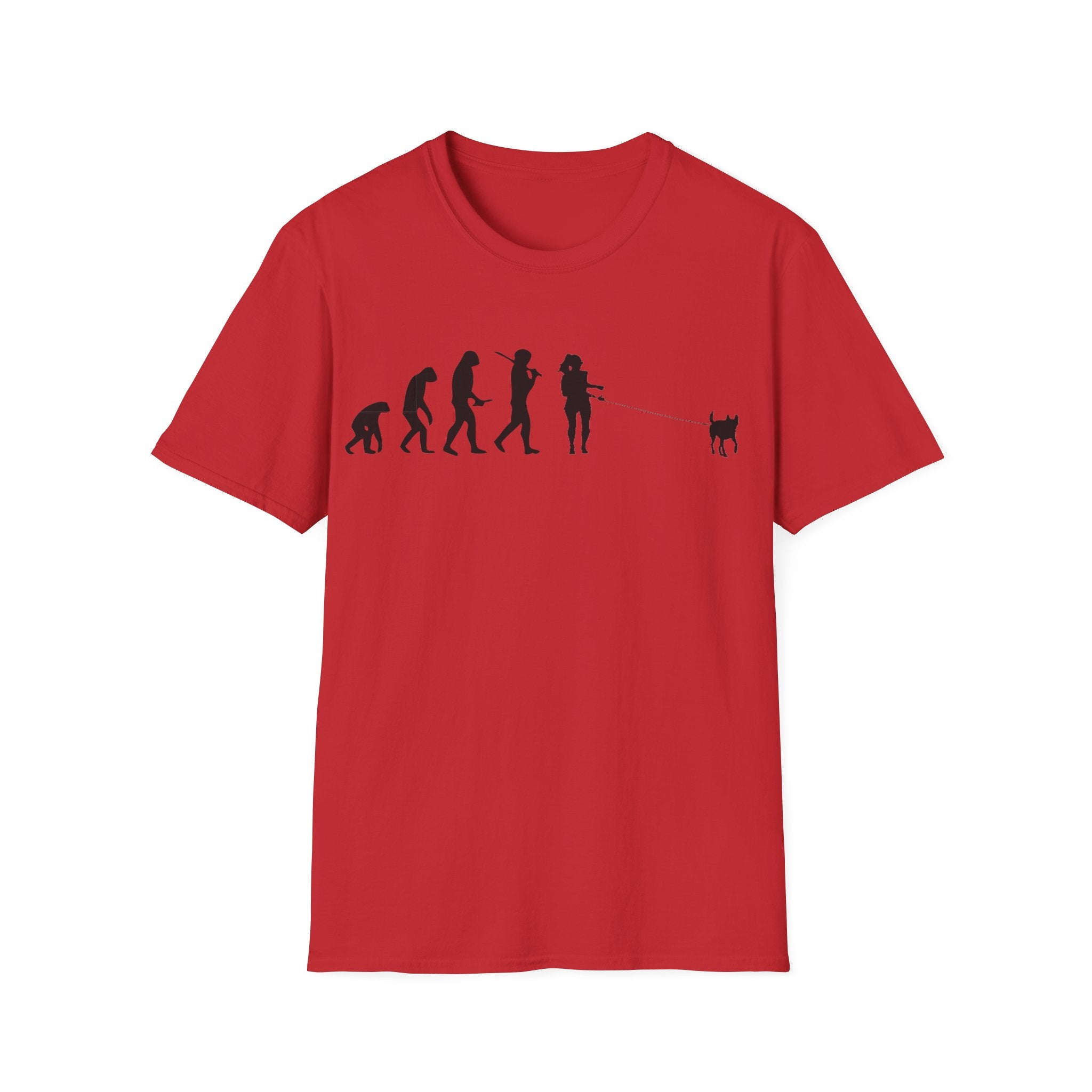 Dog walker evolution Unisex Softstyle T-Shirt
