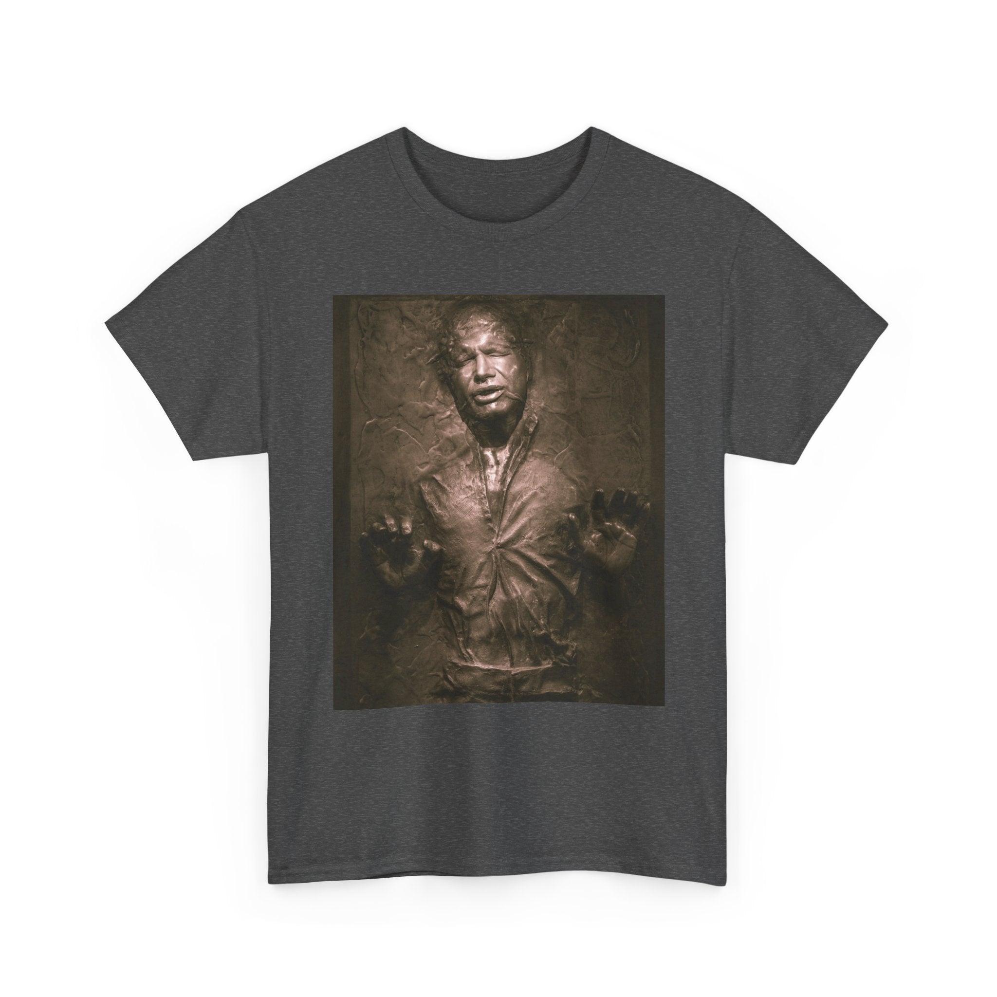 Han Solo Frozen in Carbonite Fanart Tee, Star Wars Graphic Shirt, Sci-Fi Movie T-shirt, Geeky Apparel Gift, Unisex Graphic Tee, Galaxy Far