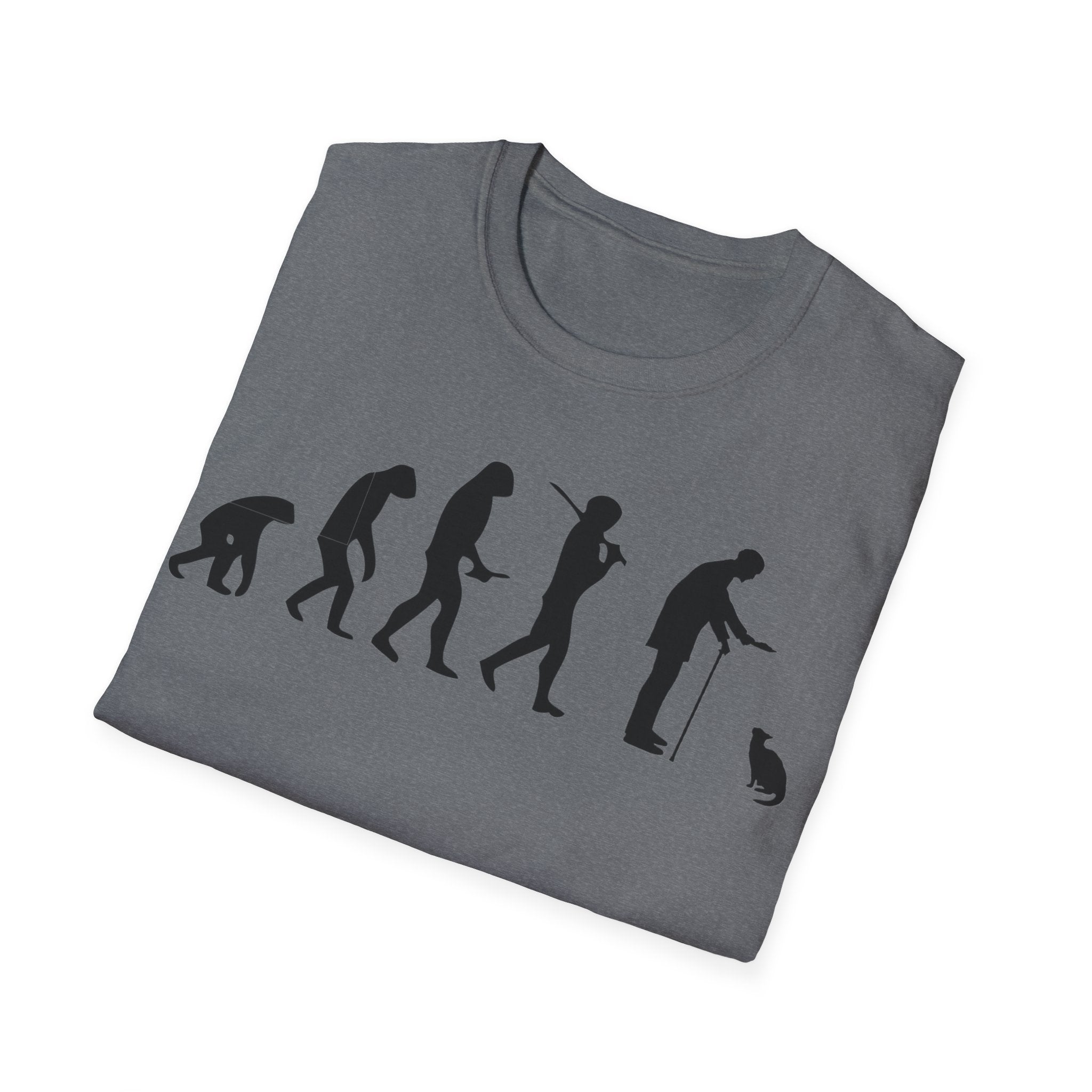 Cat Lover evolution Unisex Softstyle T-Shirt