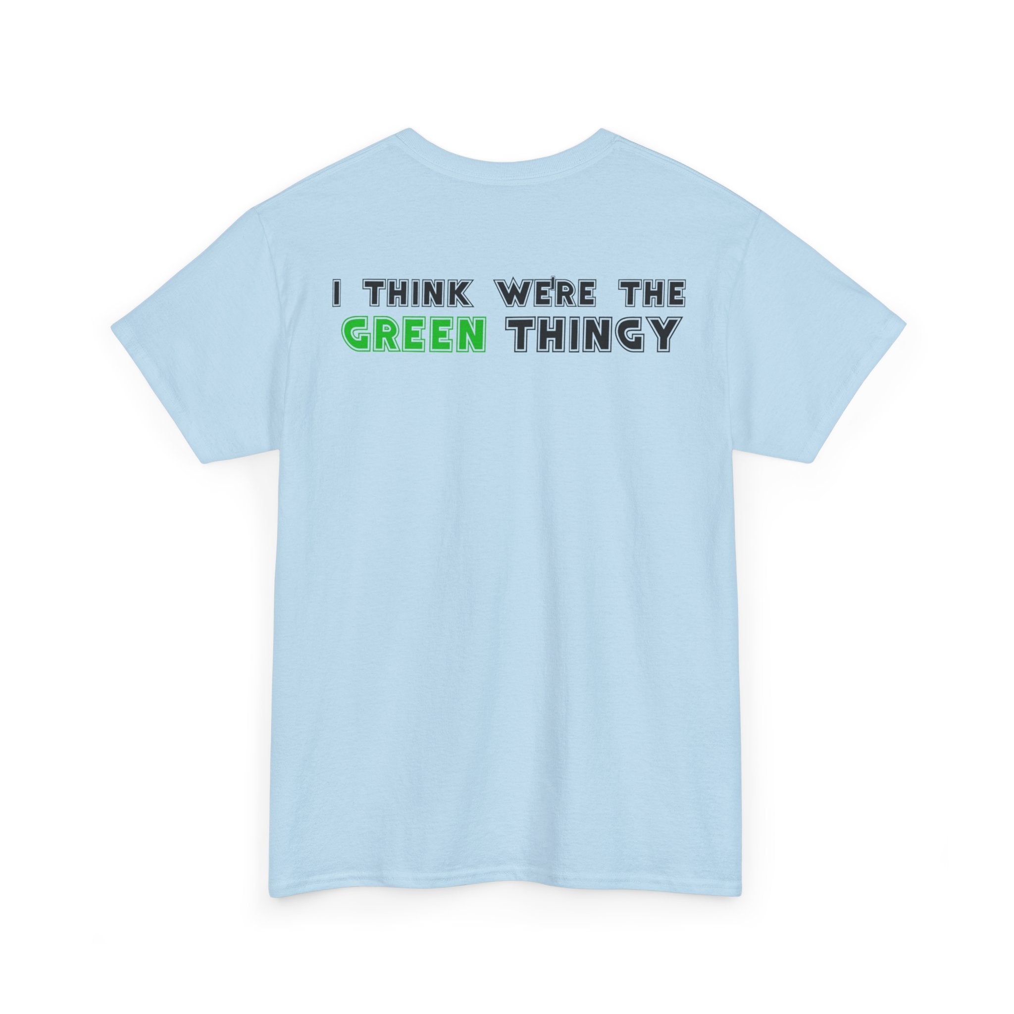 Red Thingy moving towards the Green thingy Funny Unisex Heavy Cotton Tee