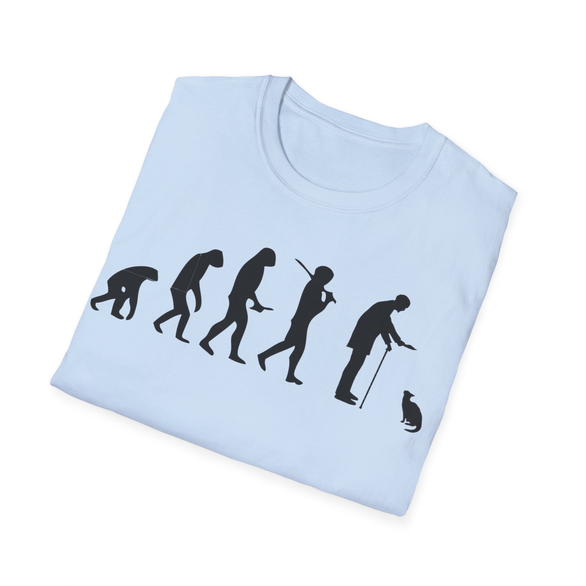 Cat Lover evolution Unisex Softstyle T-Shirt