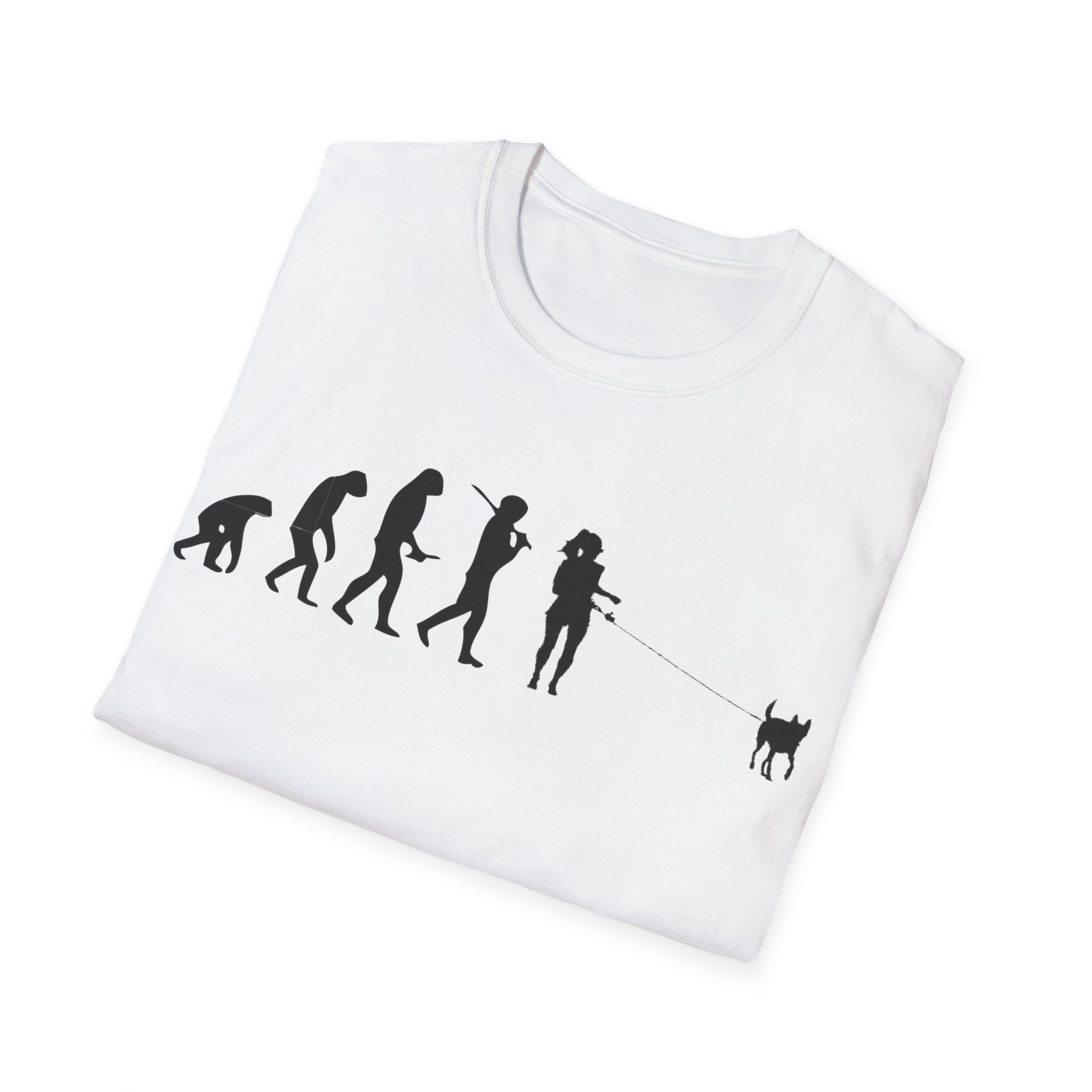 Dog walker evolution Unisex Softstyle T-Shirt