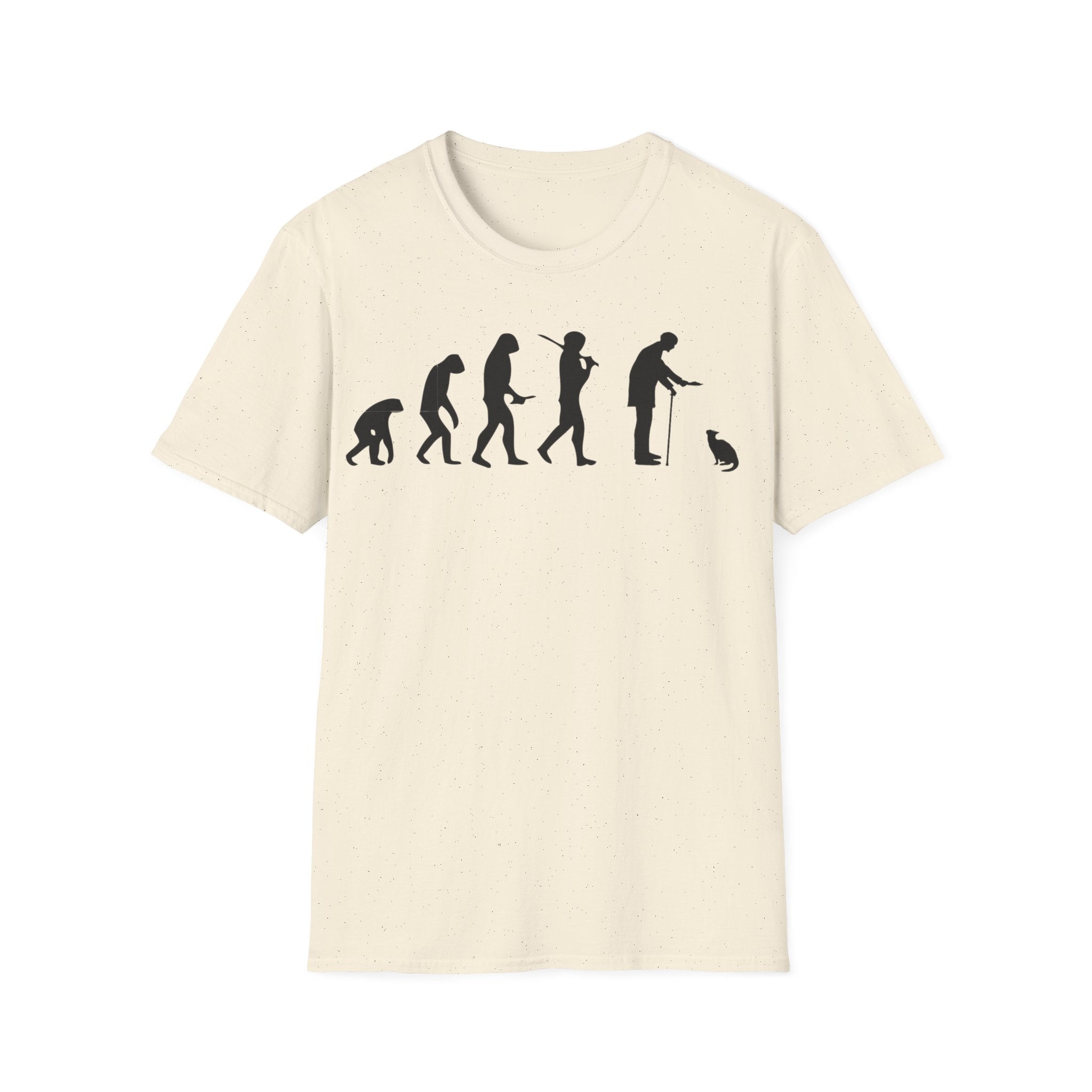 Cat Lover evolution Unisex Softstyle T-Shirt