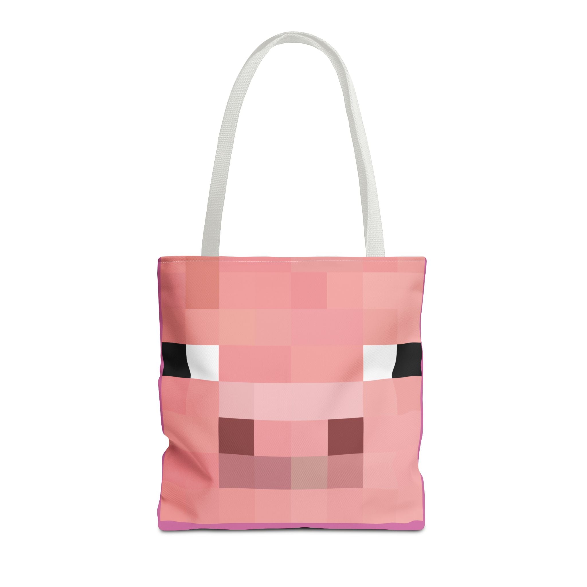 Minecraft inspired Pig Tote Bag (AOP) Perfect for  Halloween