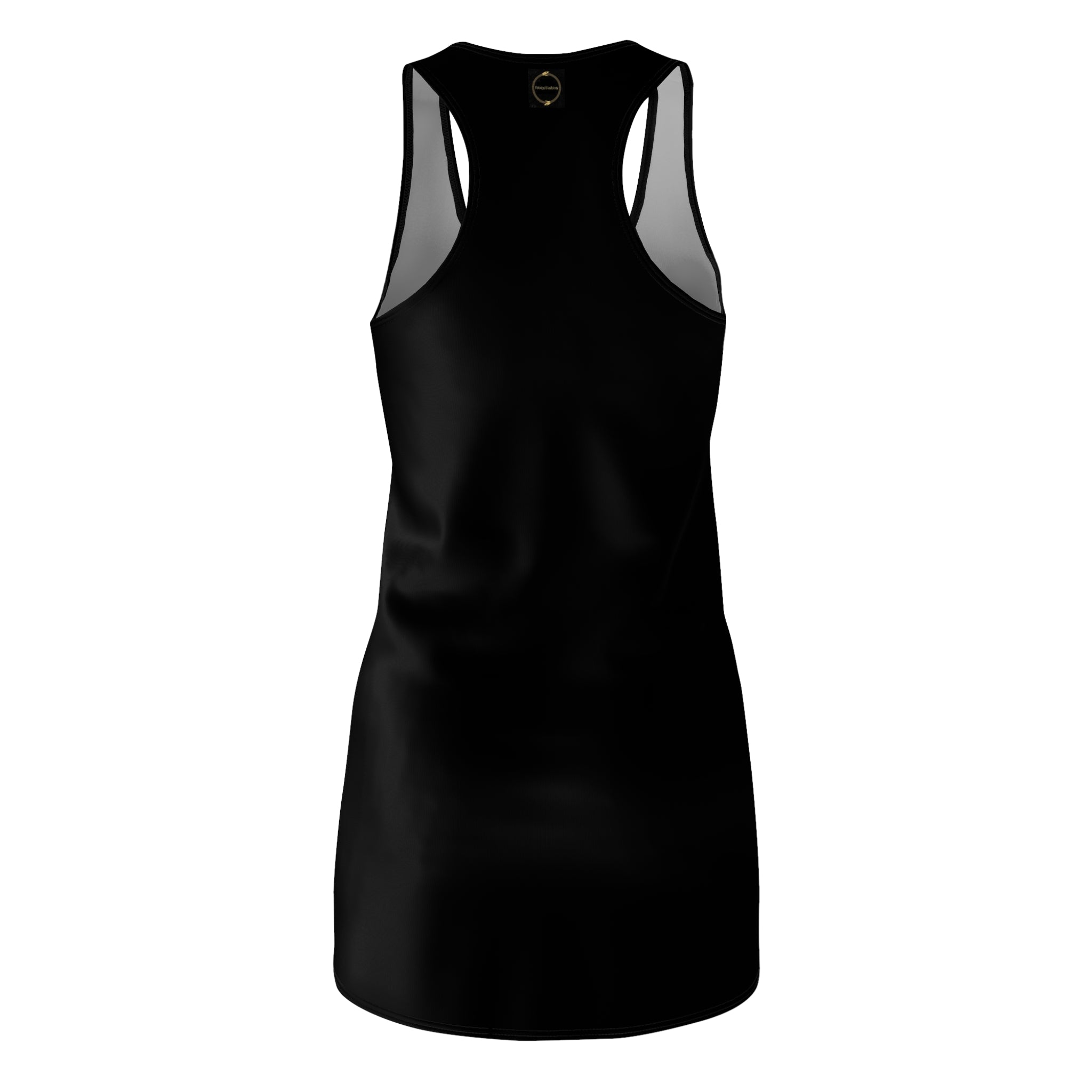 Fabled Fashion Minecraft inspired Enderman pattern Women's Cut & Sew Racerback Dress (AOP) Perfect for Halloween