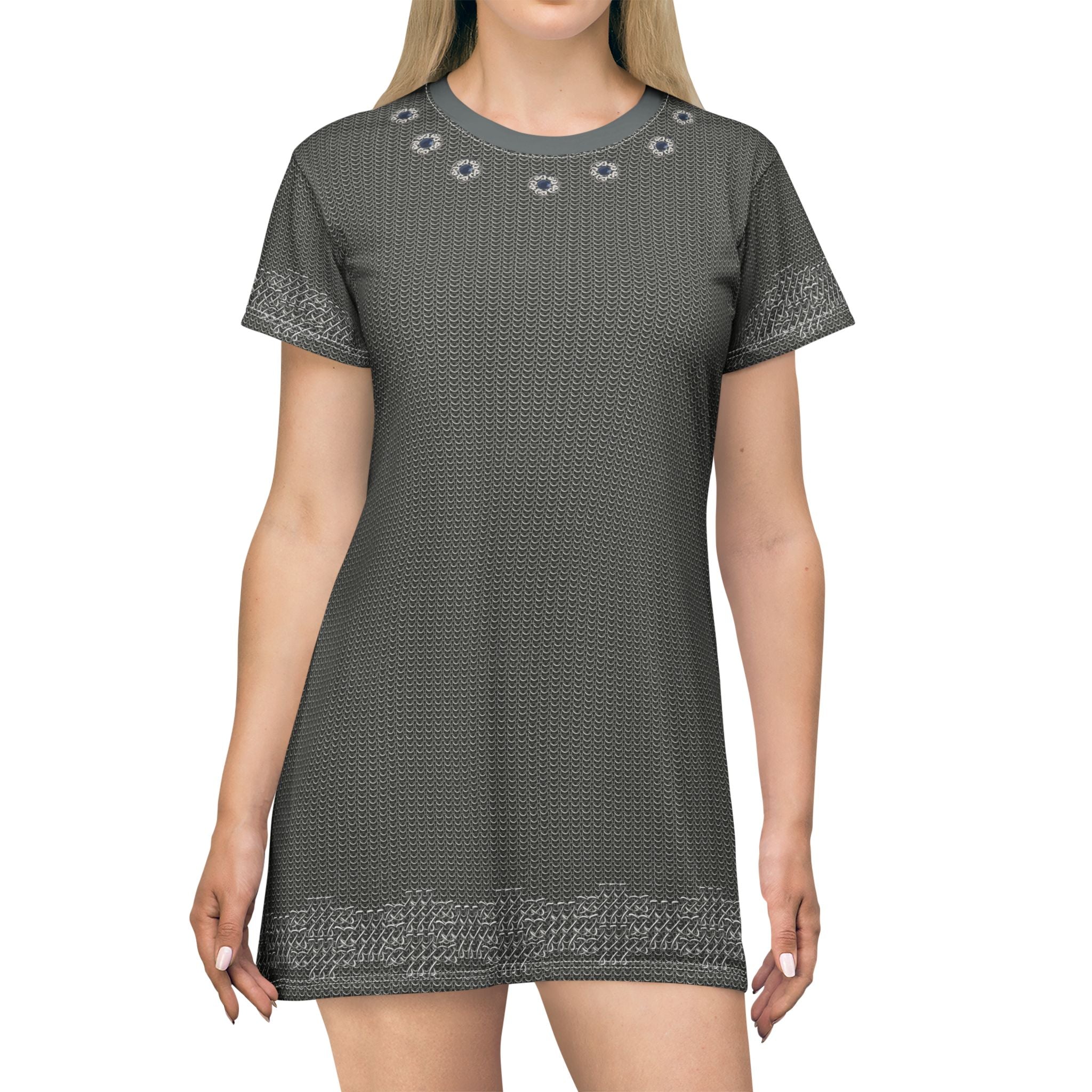 Chainmail T-Shirt Dress by Fabled Fashion