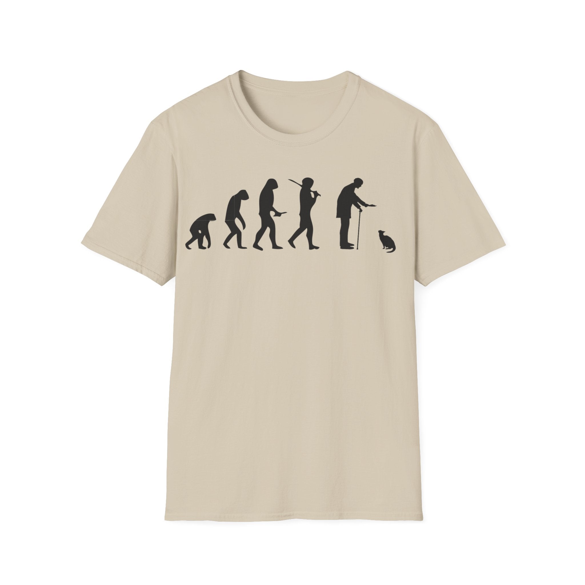 Cat Lover evolution Unisex Softstyle T-Shirt