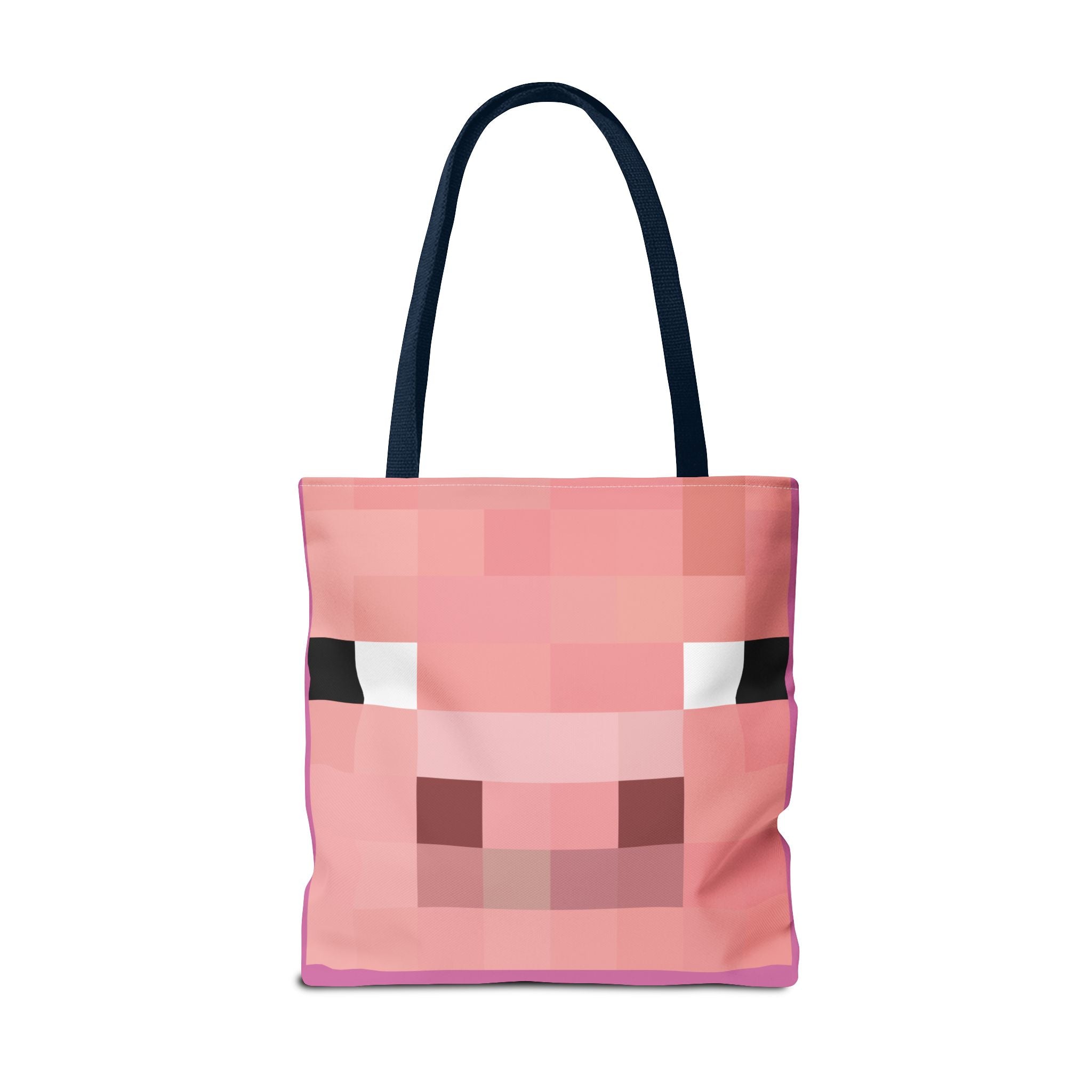 Minecraft inspired Pig Tote Bag (AOP) Perfect for  Halloween