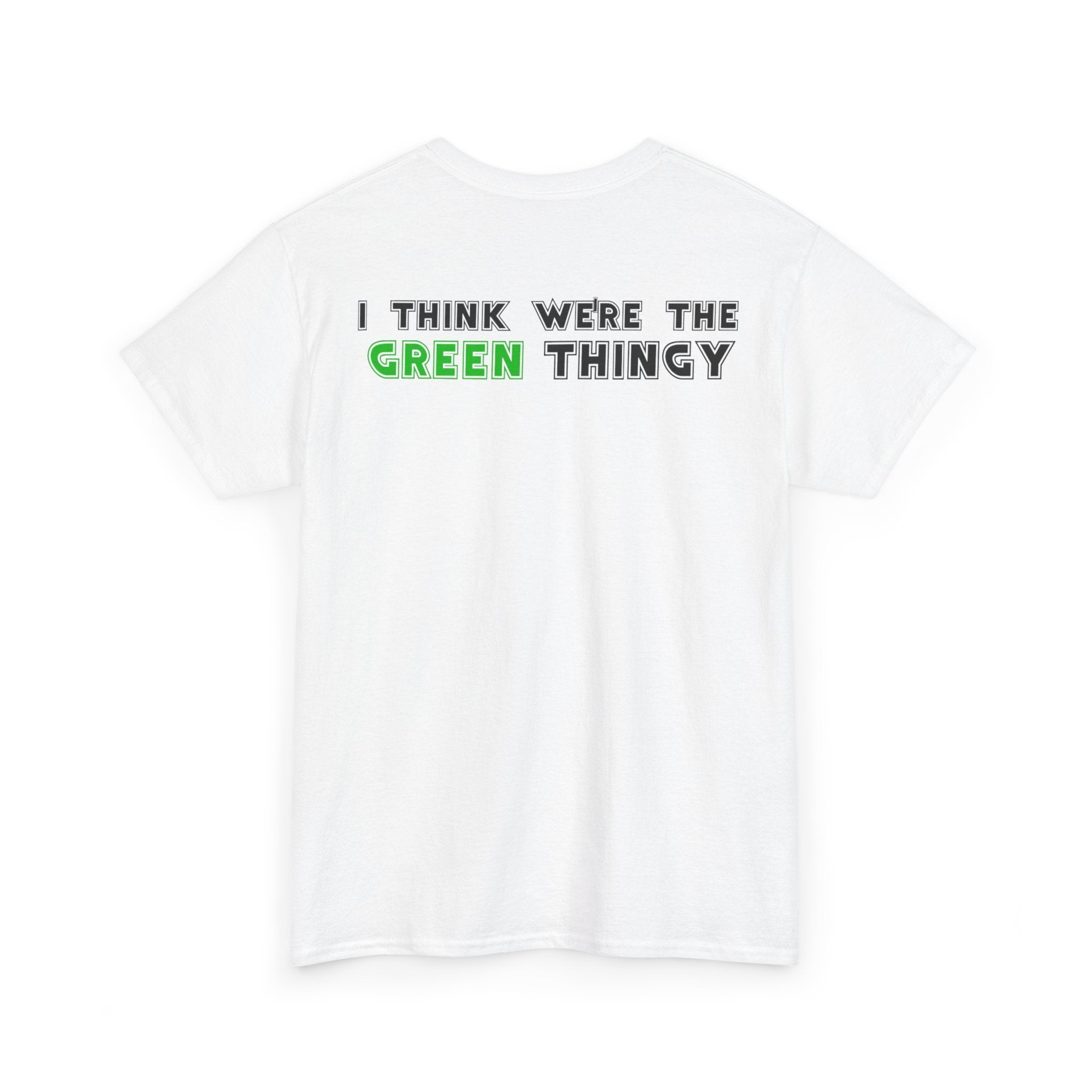 Red Thingy moving towards the Green thingy Funny Unisex Heavy Cotton Tee