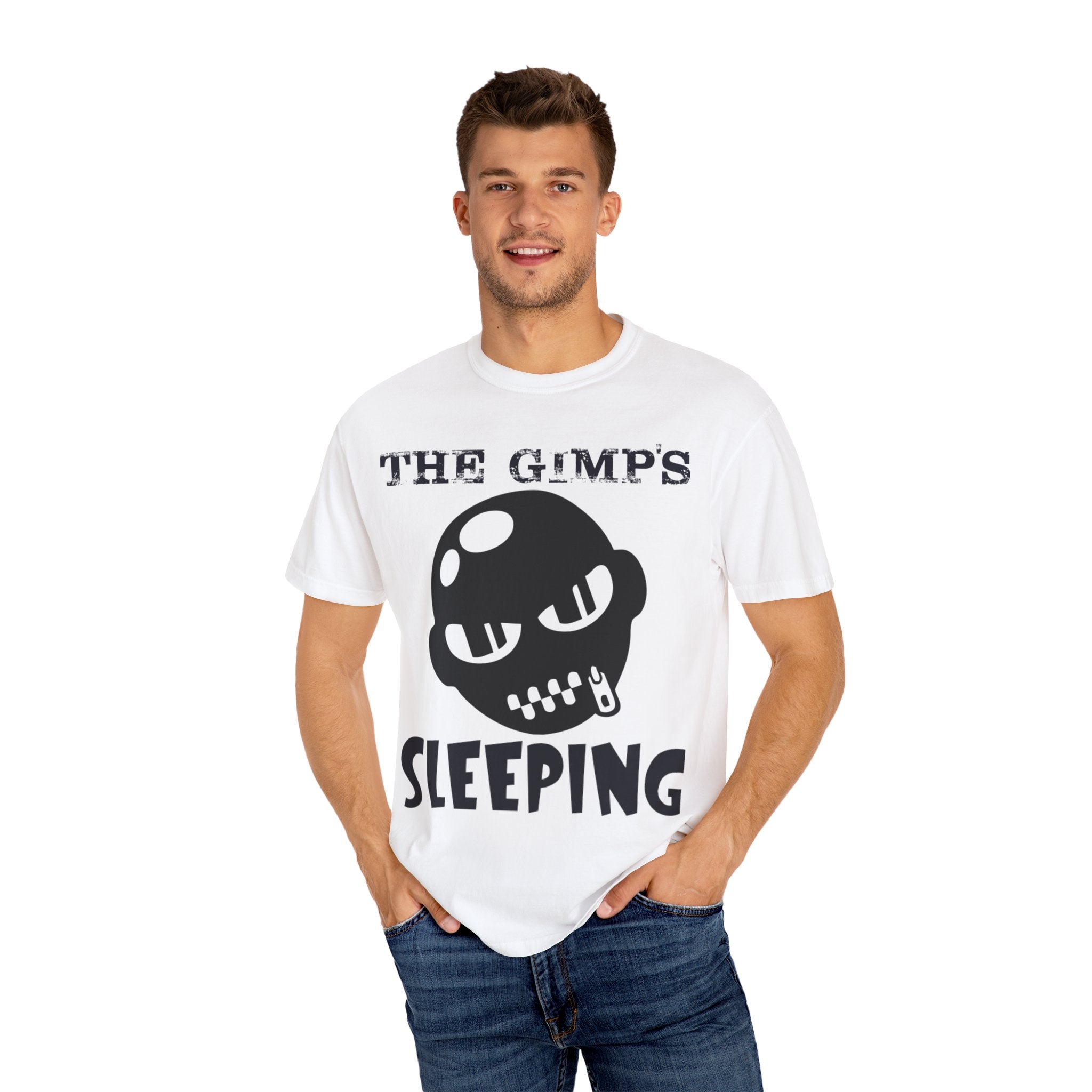 Pulp Fiction Gimp Sleeping inspired Unisex Garment-Dyed T-shirt