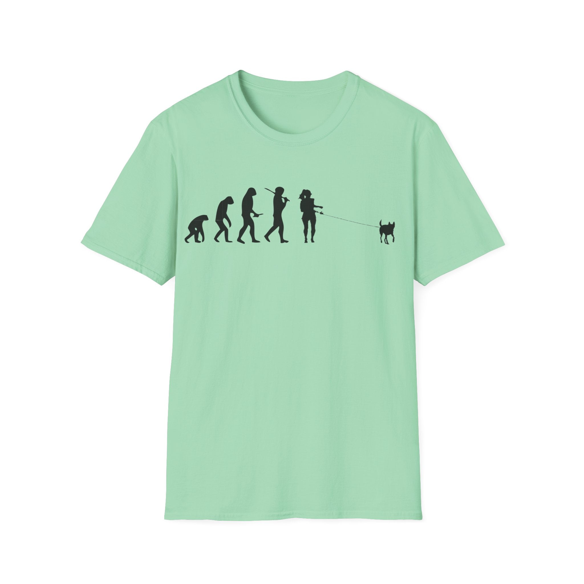 Dog walker evolution Unisex Softstyle T-Shirt