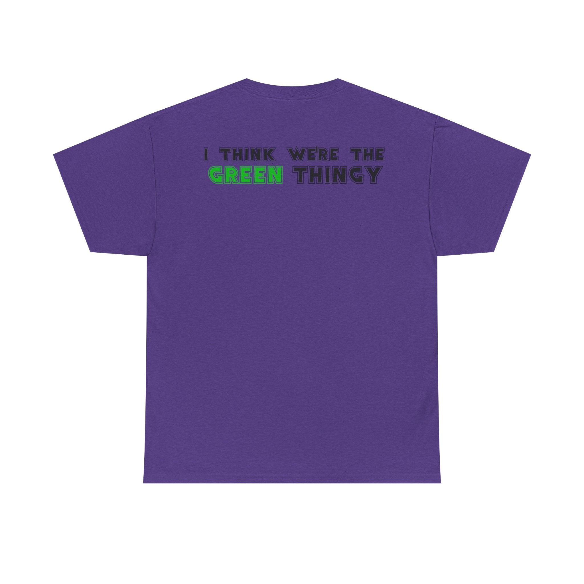 Red Thingy moving towards the Green thingy Funny Unisex Heavy Cotton Tee