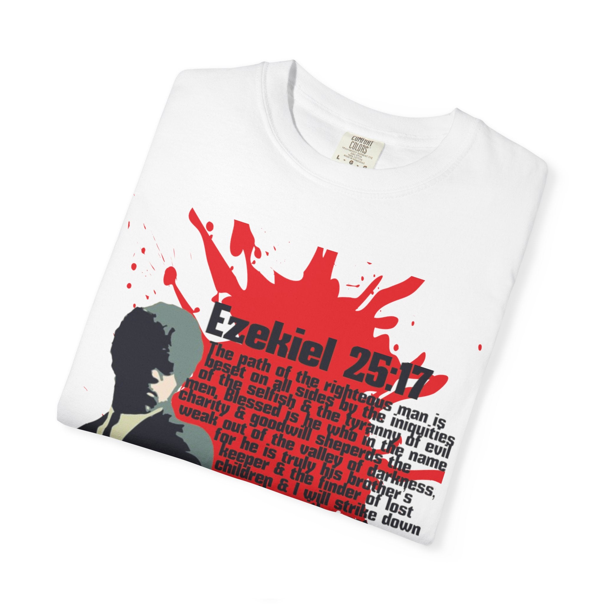 Pulp Fiction inspired Ezekiel 25:17 Unisex Garment-Dyed T-shirt