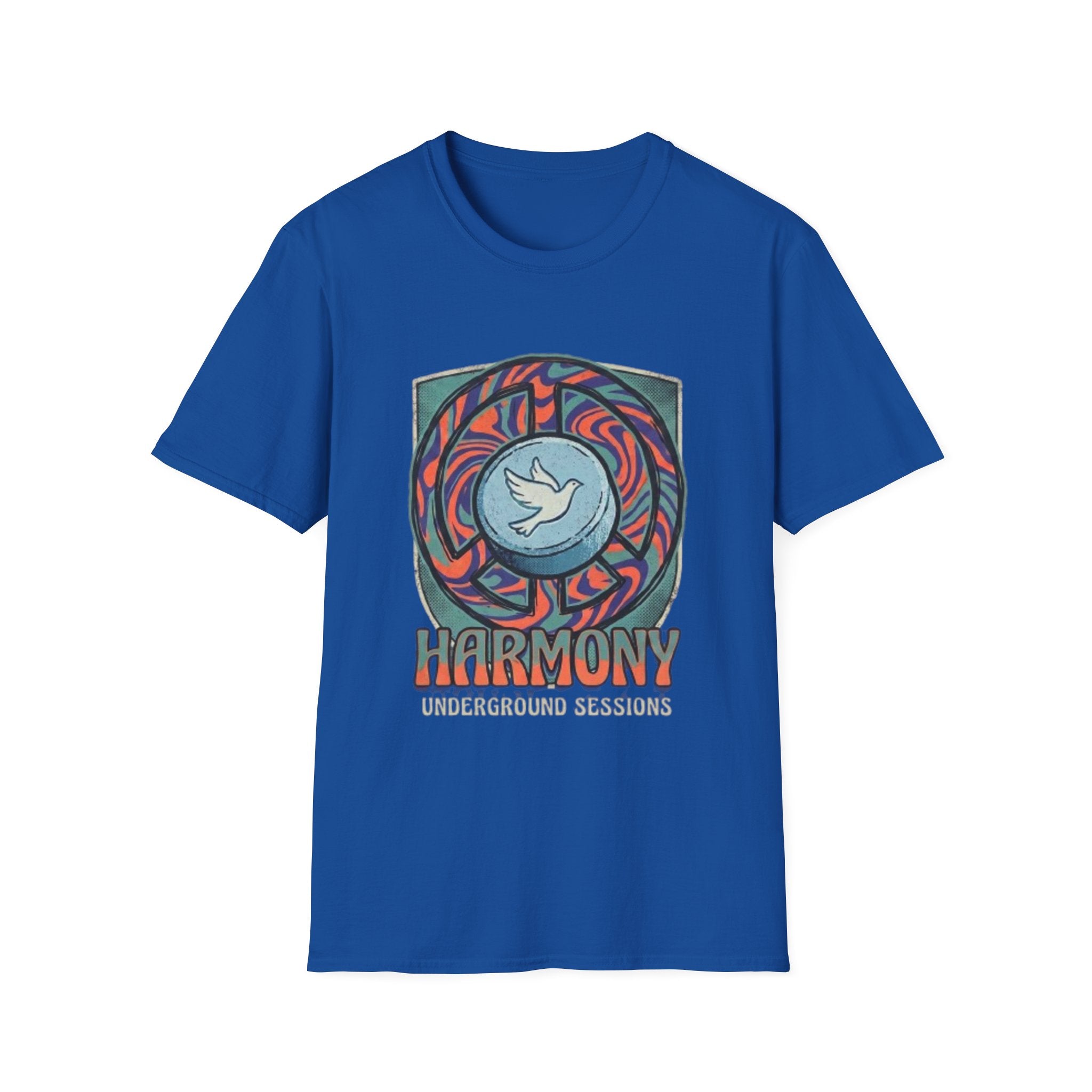 Retro Mandala Dove T-Shirt — 90s Raver Peace Tee