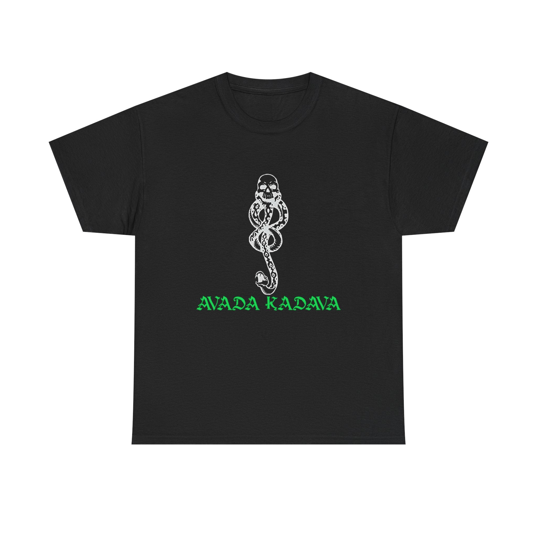 Harry Potter inspired Death Eater Voldemort AVADA KADAVA Unisex Heavy Cotton Tee