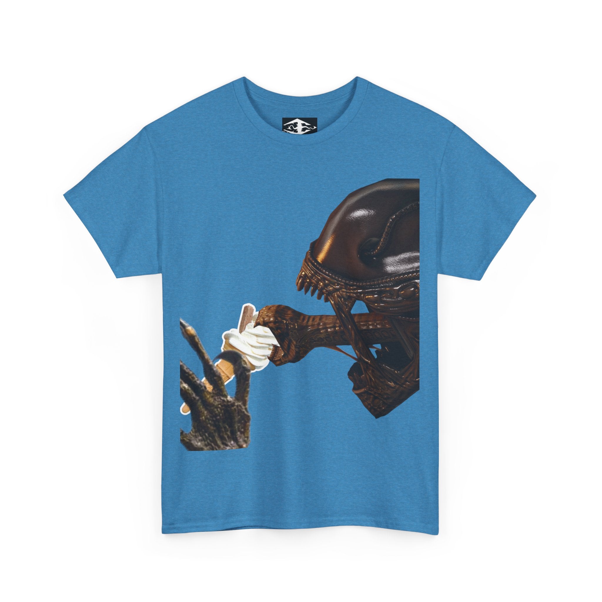 Alien ice cream Unisex Funny Heavy Cotton Tee