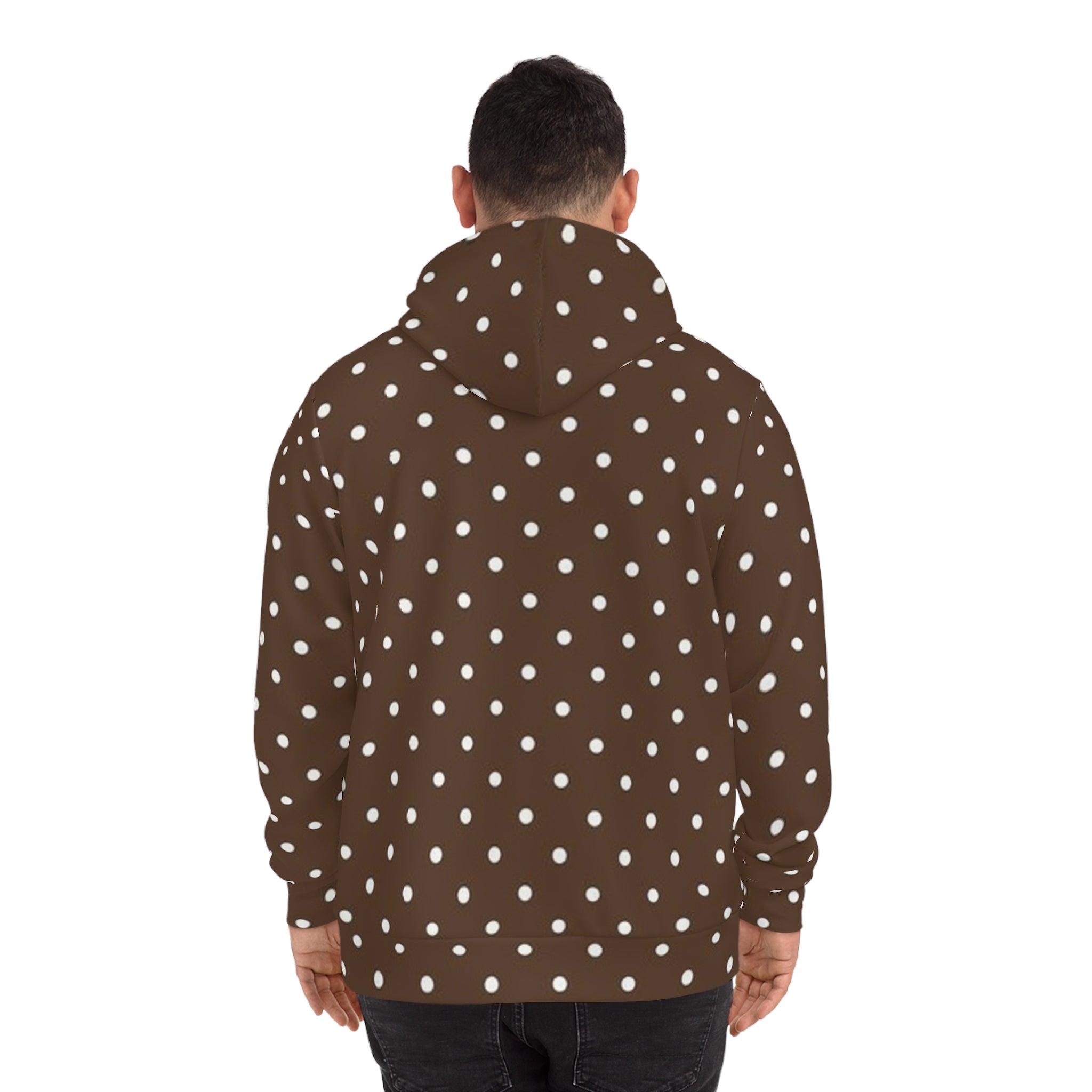 Fabled Fashion Chocolate Polka effect Unisex Hoodie (AOP)