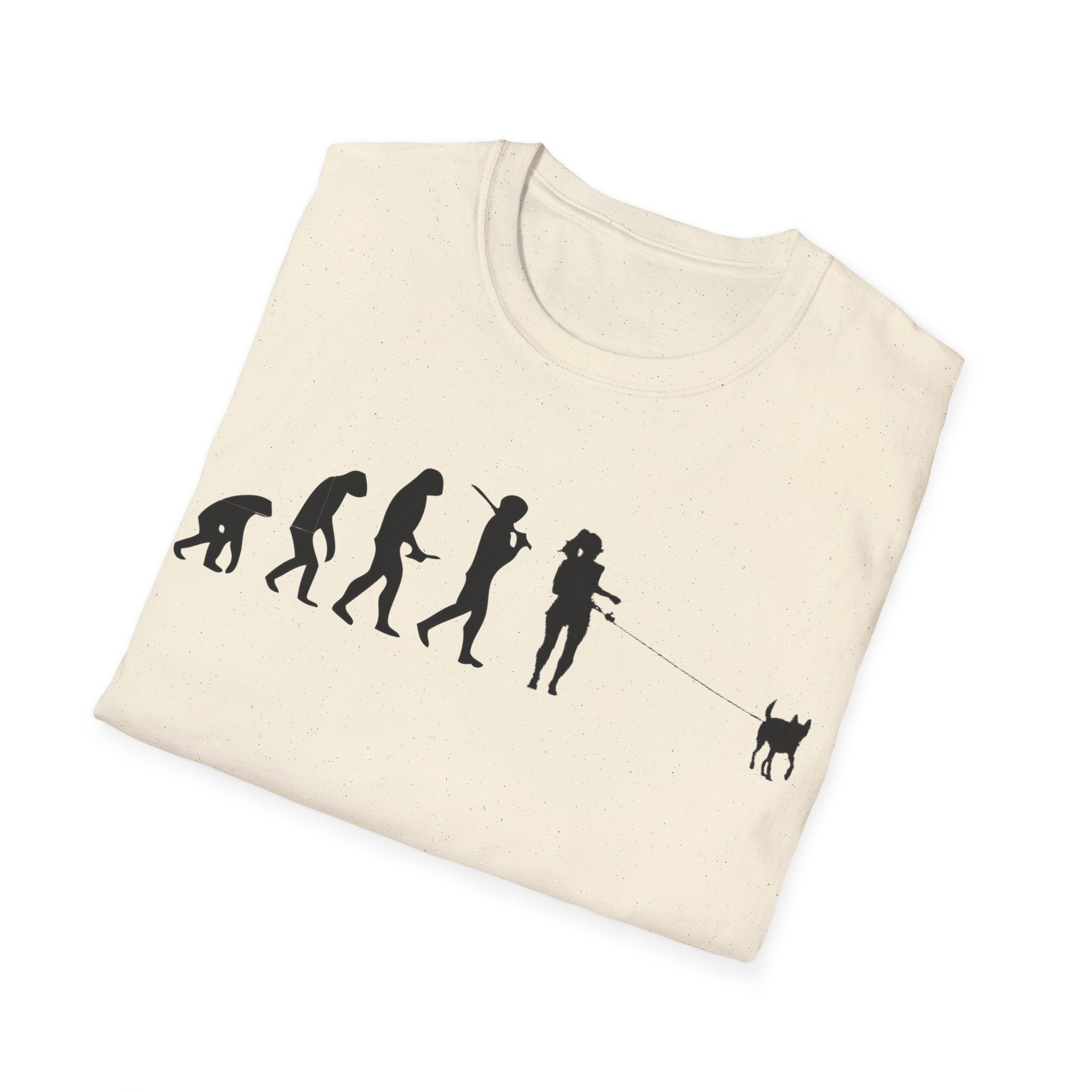 Dog walker evolution Unisex Softstyle T-Shirt