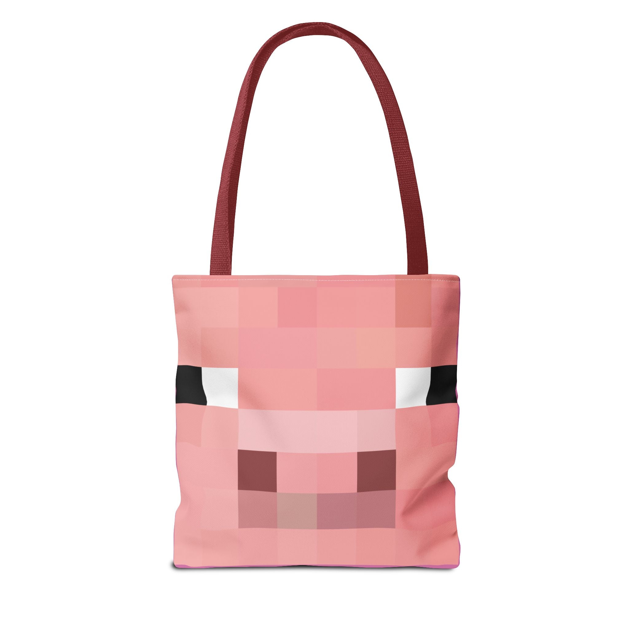 Minecraft inspired Pig Tote Bag (AOP) Perfect for  Halloween
