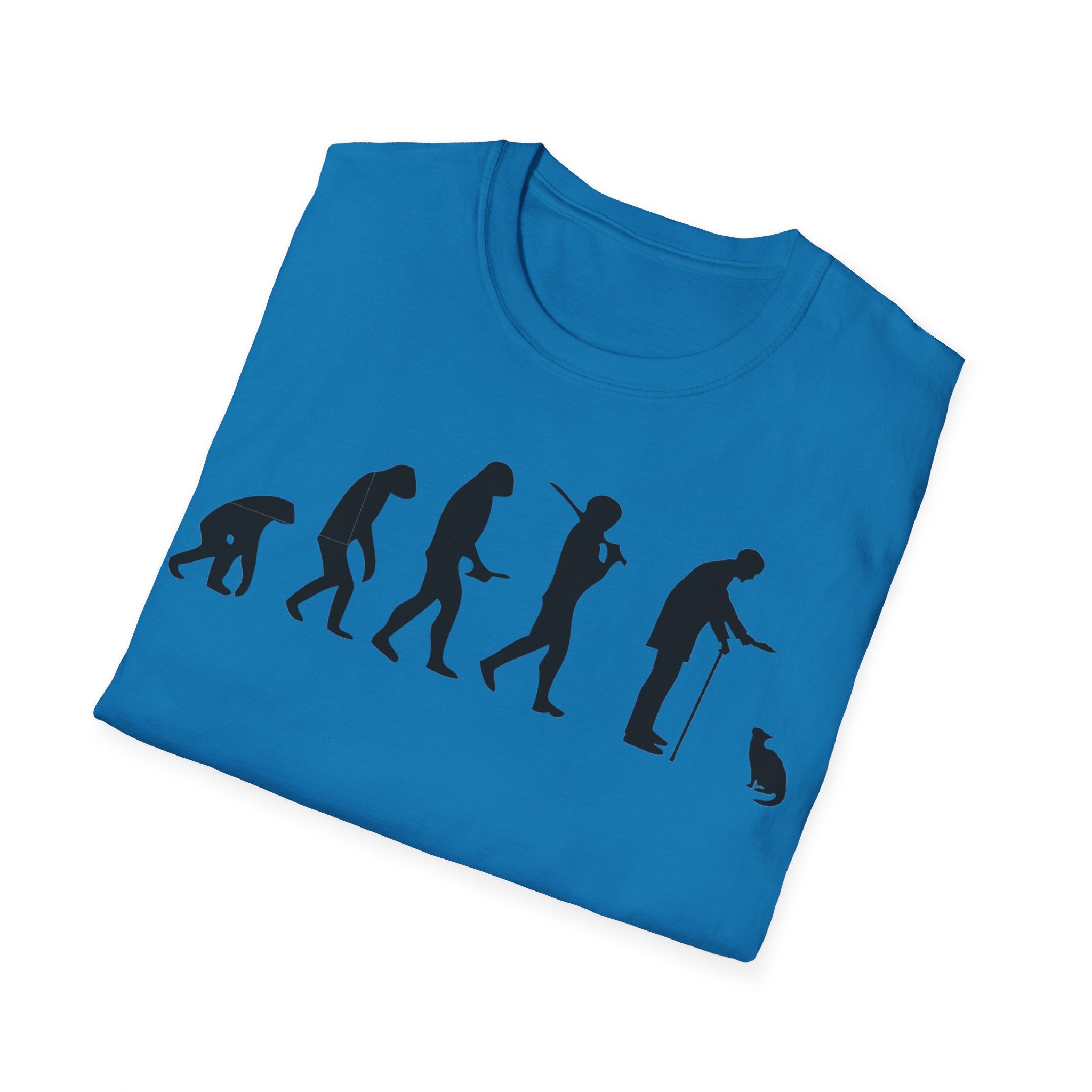 Cat Lover evolution Unisex Softstyle T-Shirt