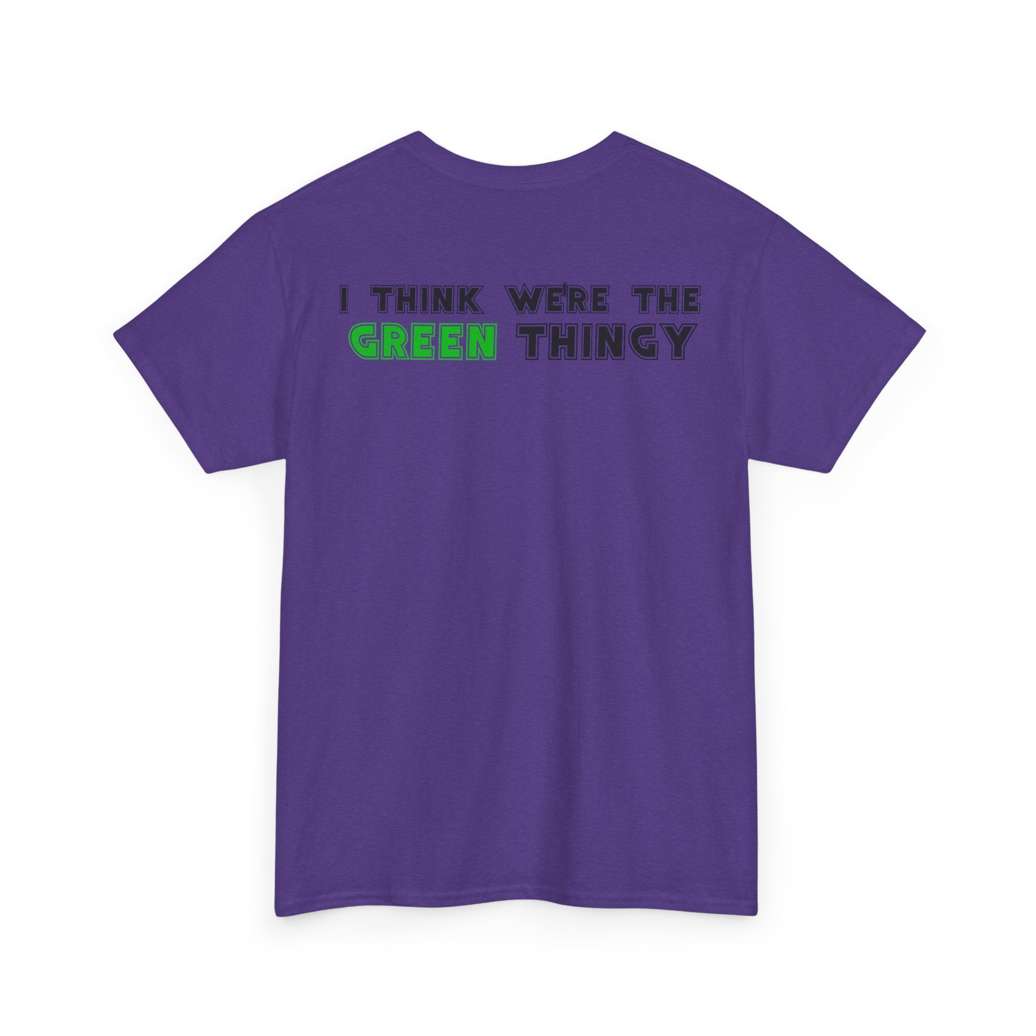 Red Thingy moving towards the Green thingy Funny Unisex Heavy Cotton Tee