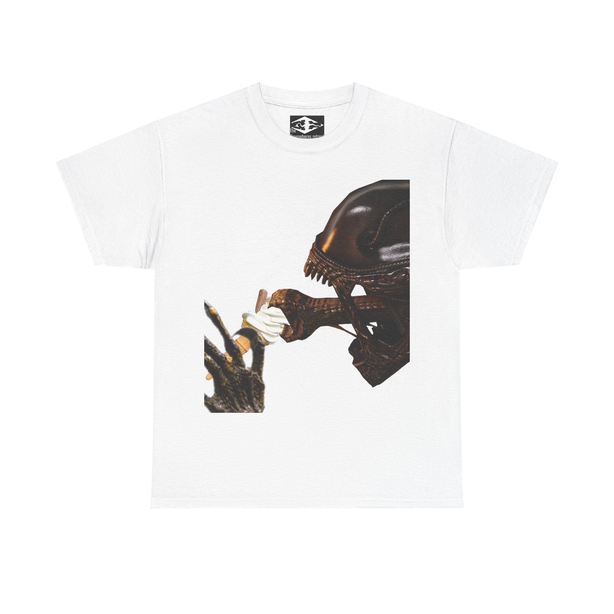 Alien ice cream Unisex Funny Heavy Cotton Tee