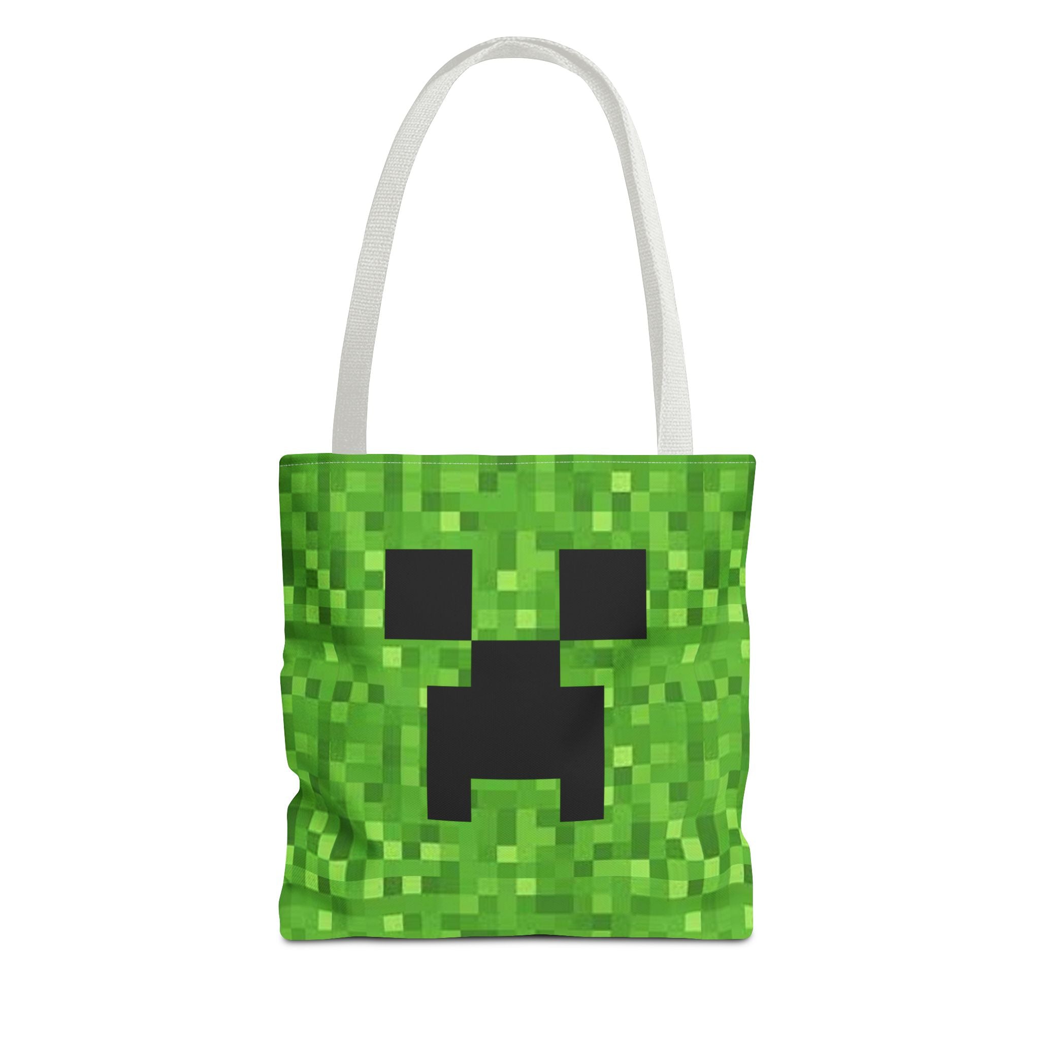 Minecraft Creeper inspired Tote Bag (AOP) Perfect for  Halloween