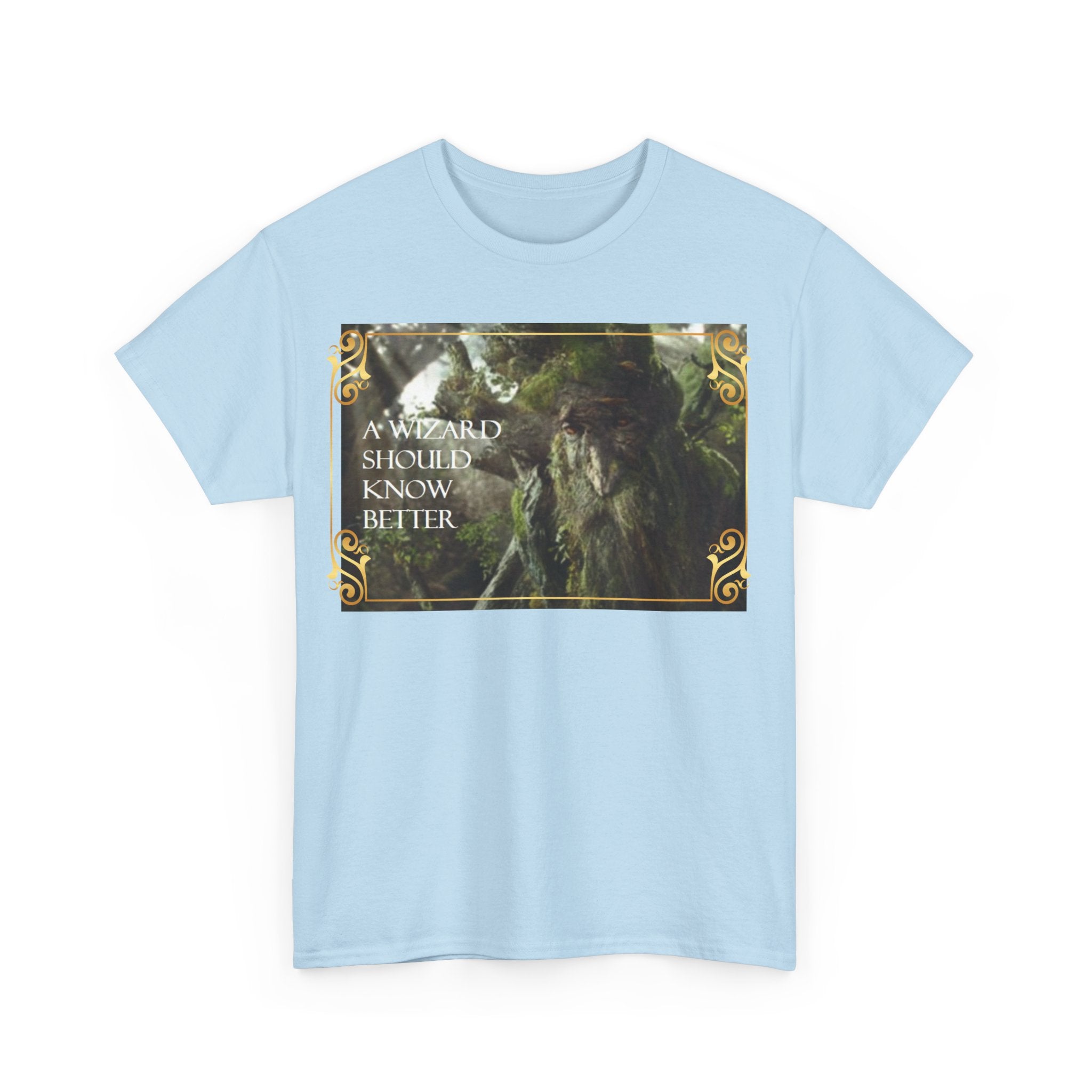 Lord of the rings Treebeard 'A wizard should know better' Funny Unisex Heavy Cotton Tee