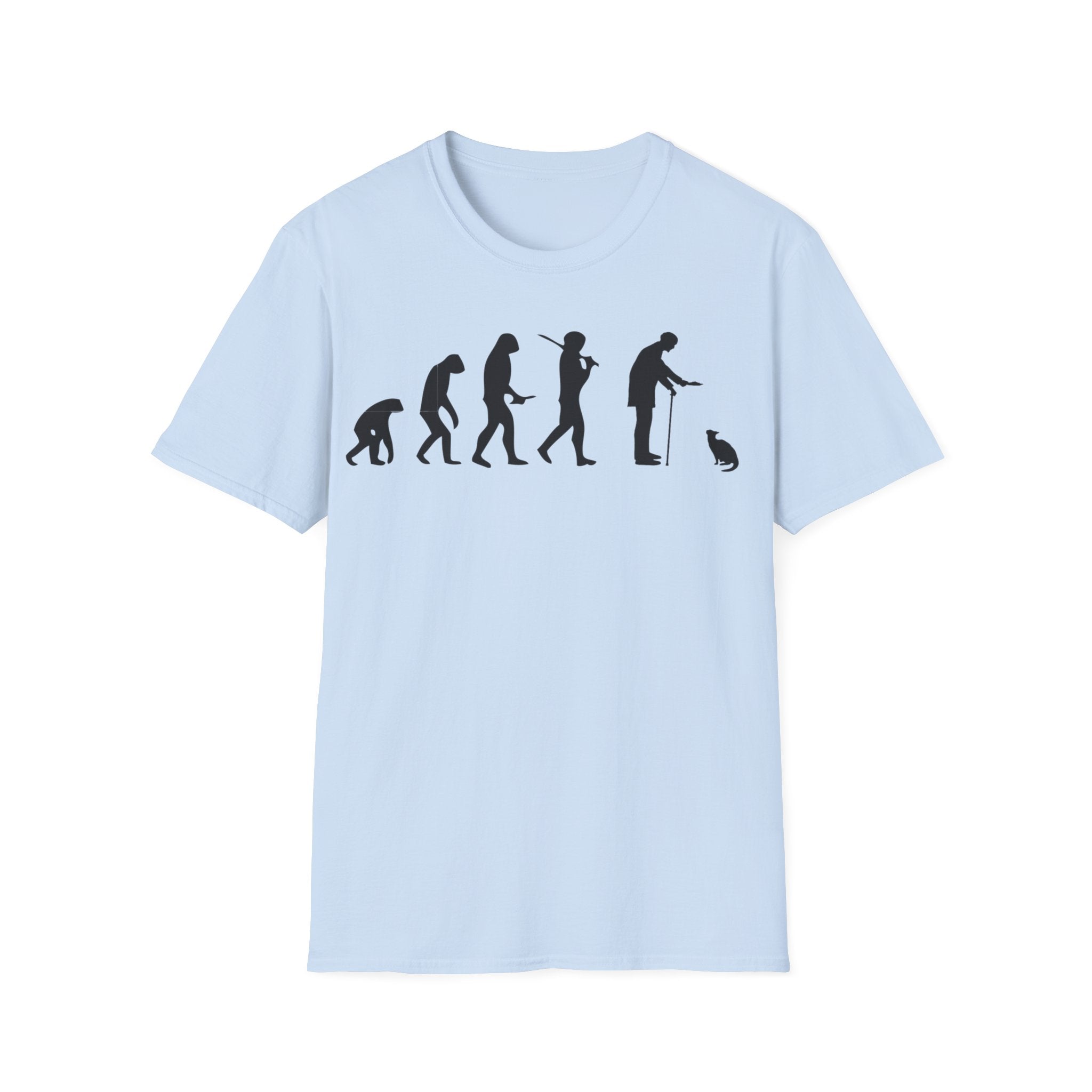 Cat Lover evolution Unisex Softstyle T-Shirt