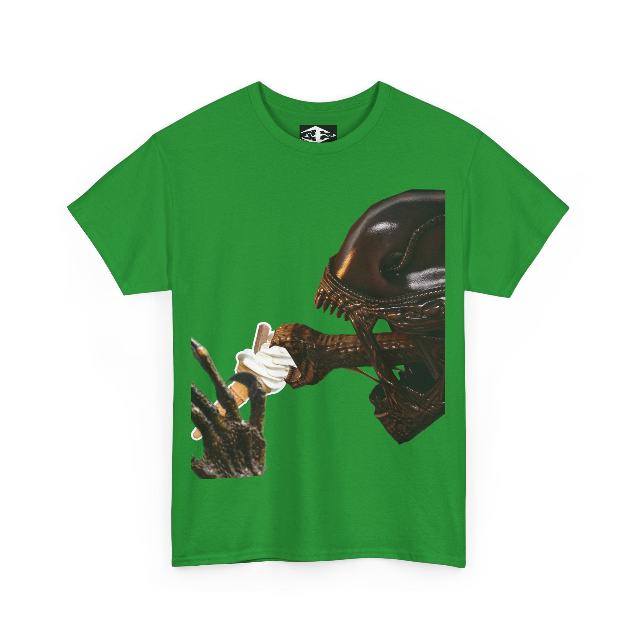 Alien ice cream Unisex Funny Heavy Cotton Tee