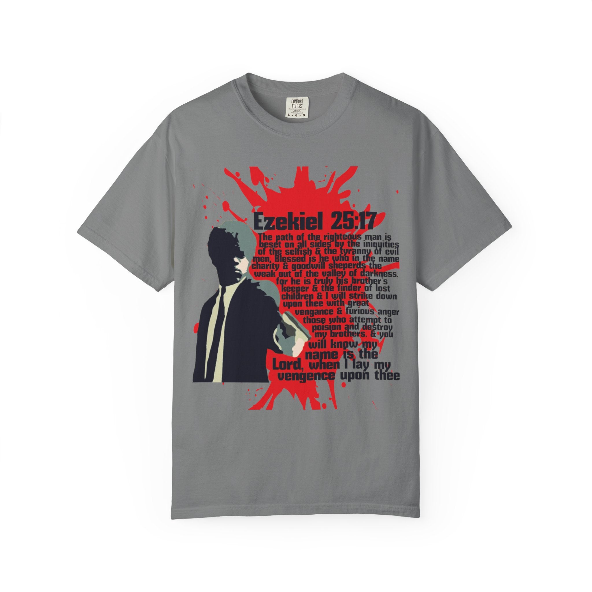 Pulp Fiction inspired Ezekiel 25:17 Unisex Garment-Dyed T-shirt