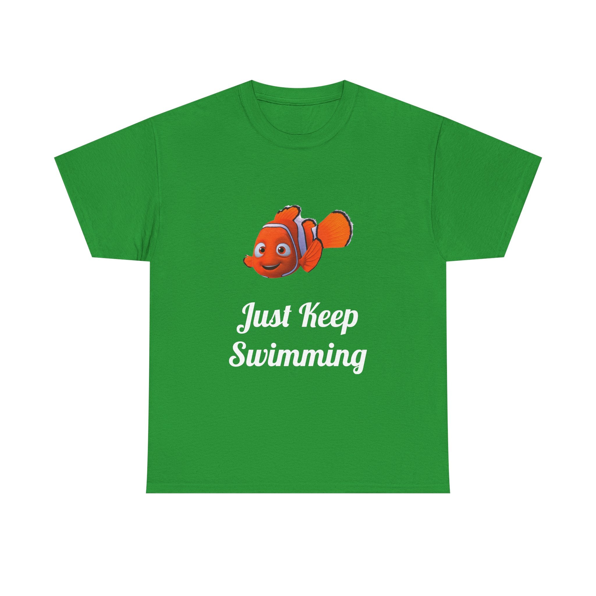 Nemo 'Just Keep Swimming' Unisex Funny Motivational Heavy Cotton Tee
