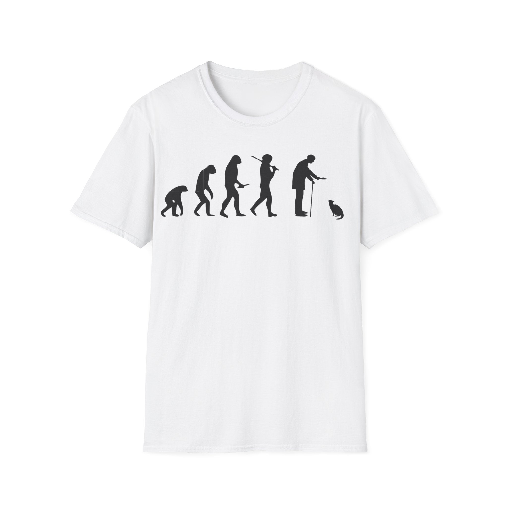 Cat Lover evolution Unisex Softstyle T-Shirt